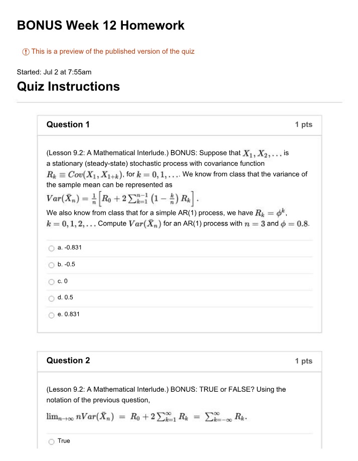 Week 12 Bonus Homework