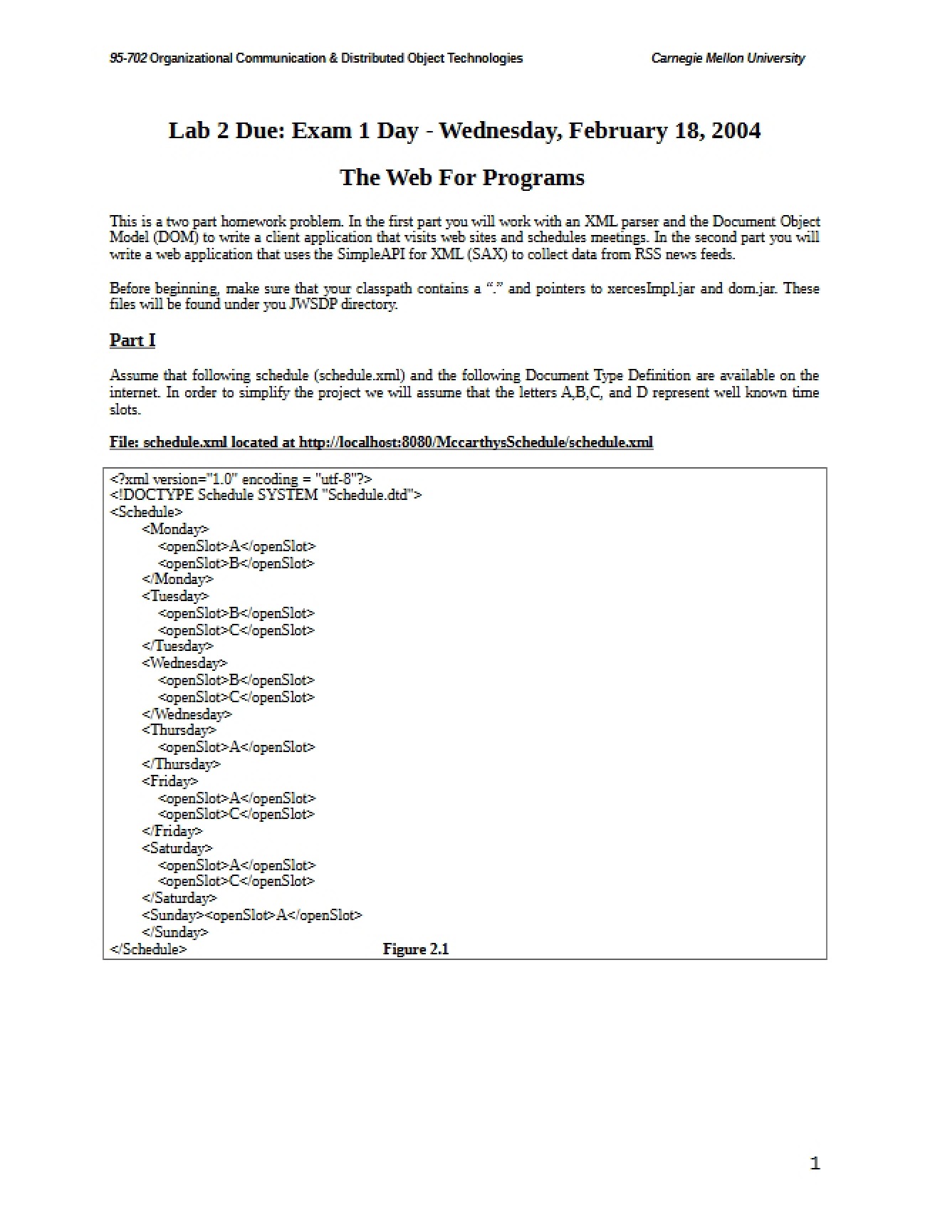 General Distributed Systems Homework