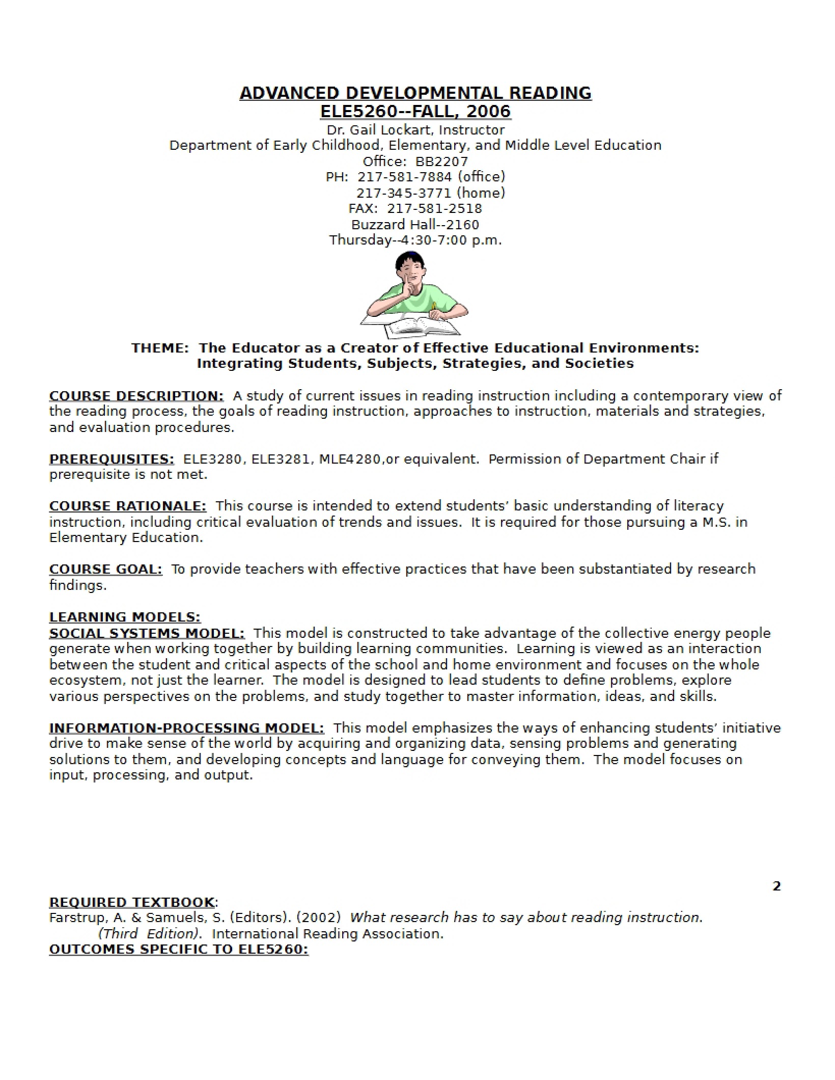 Syllabus - 7 Pages
