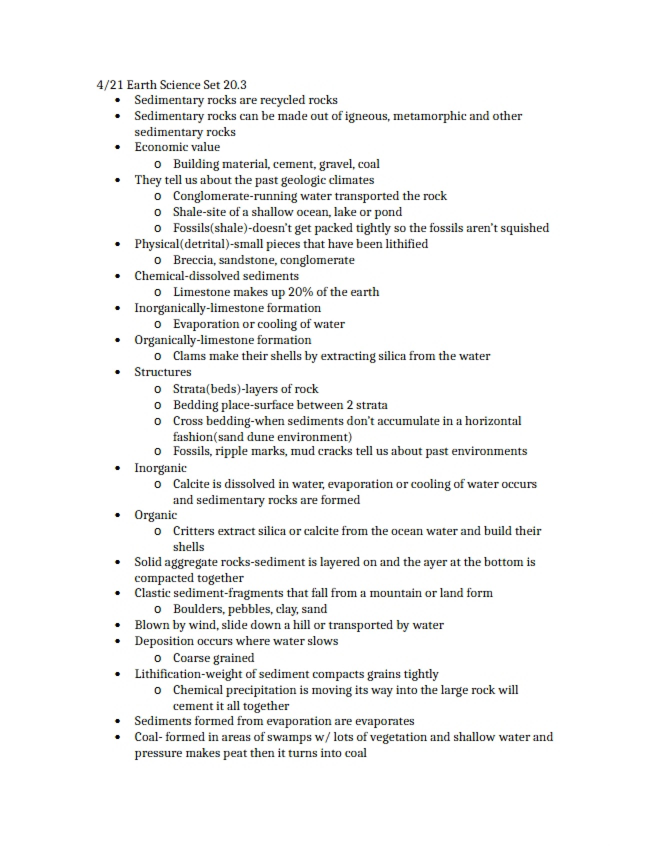 Set 20.3 Earth Science