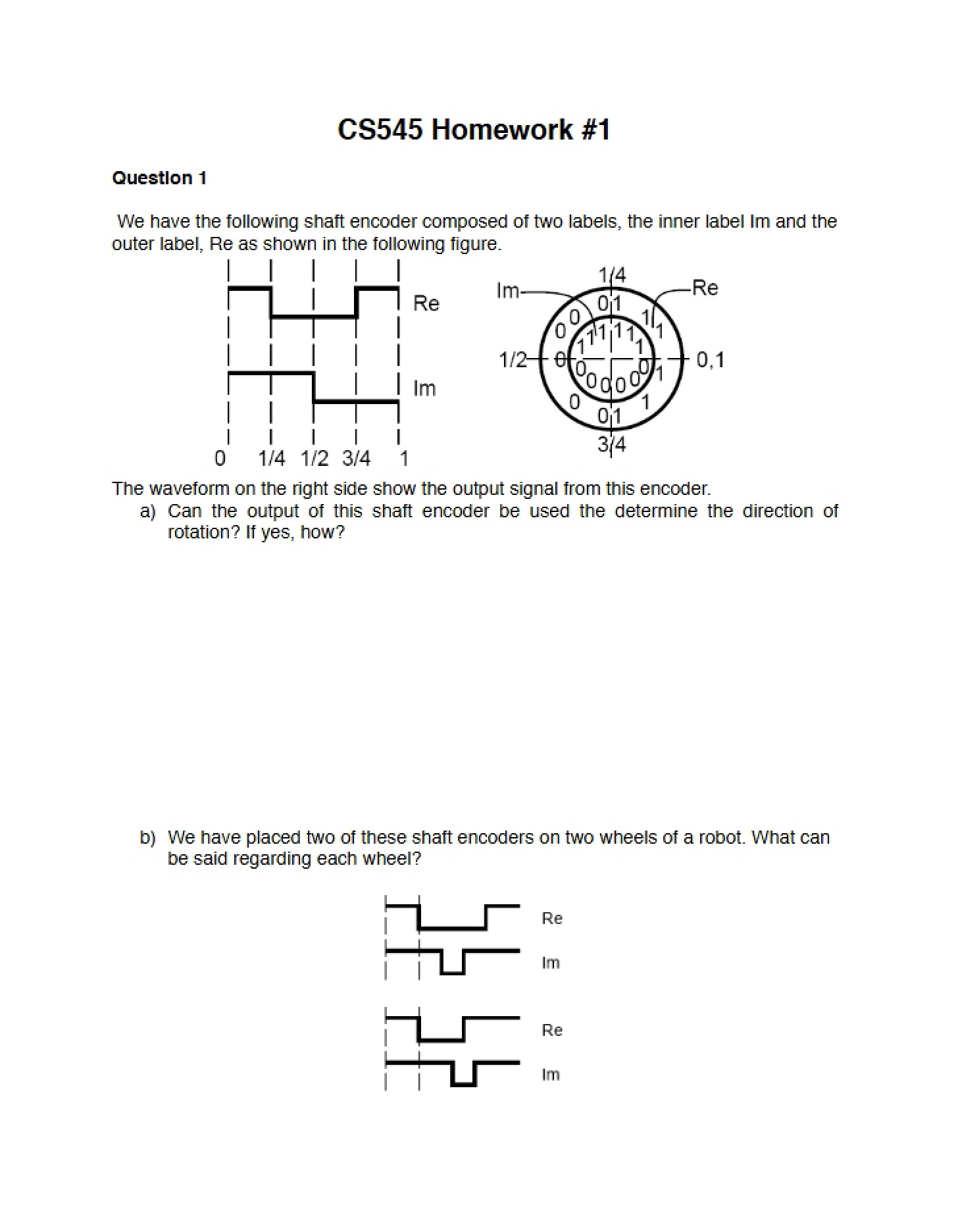 Homework One for CS545