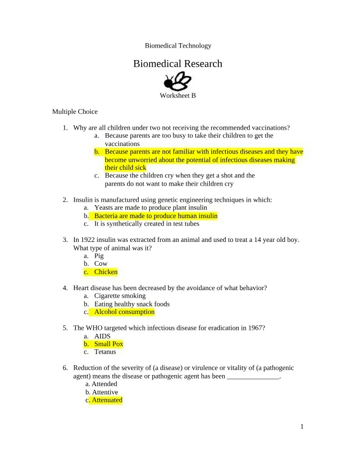 Biomedical Technology - Vaccination Challenges and Parental Views