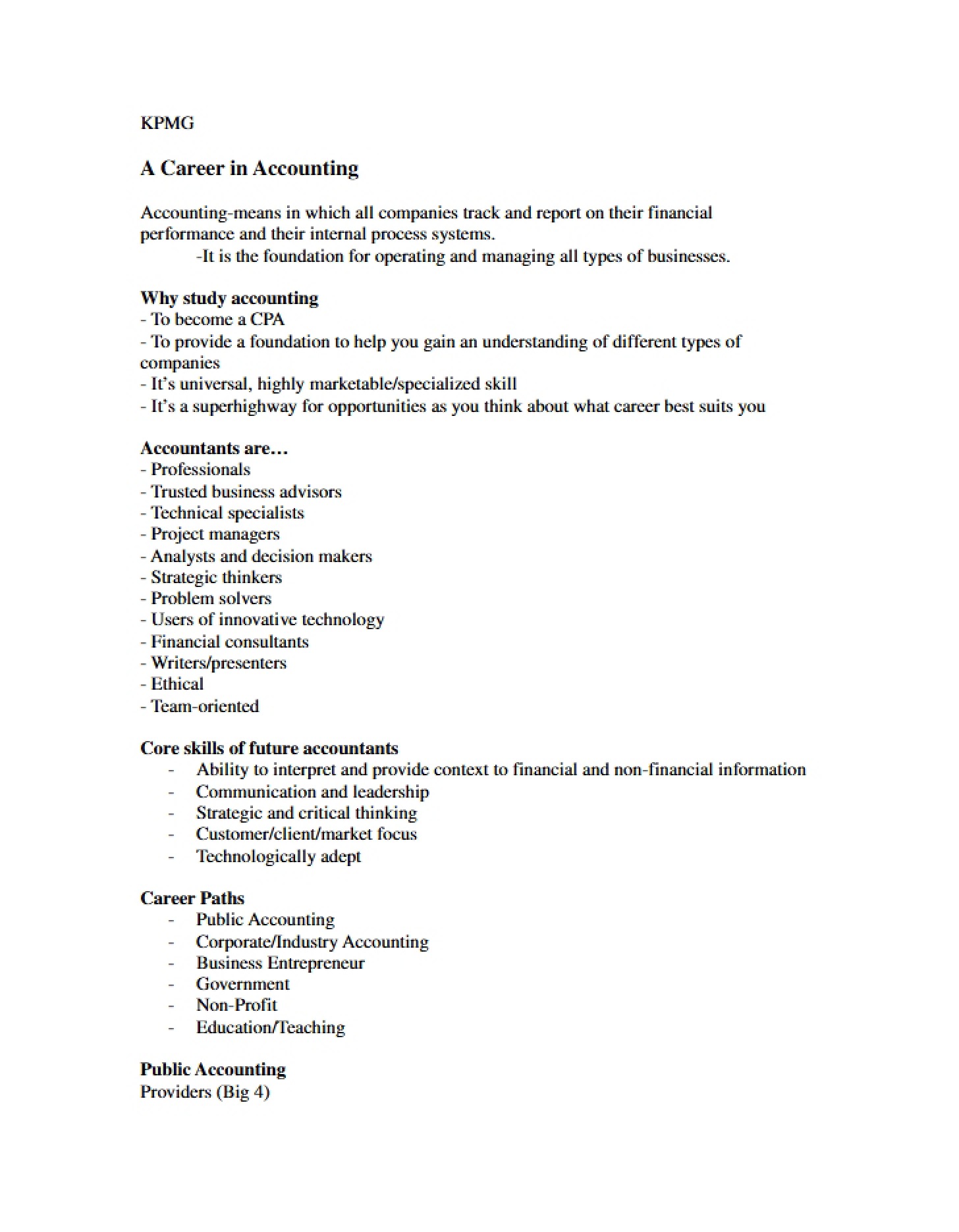 Accounting Career Path