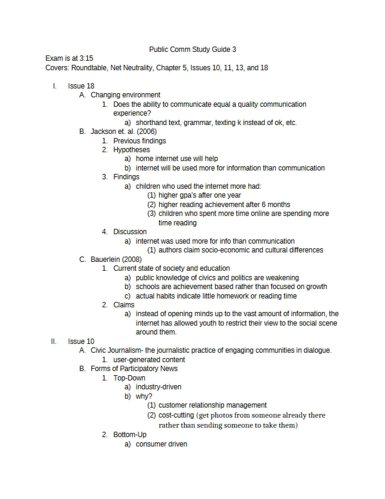 Guide 3 for Public Communication