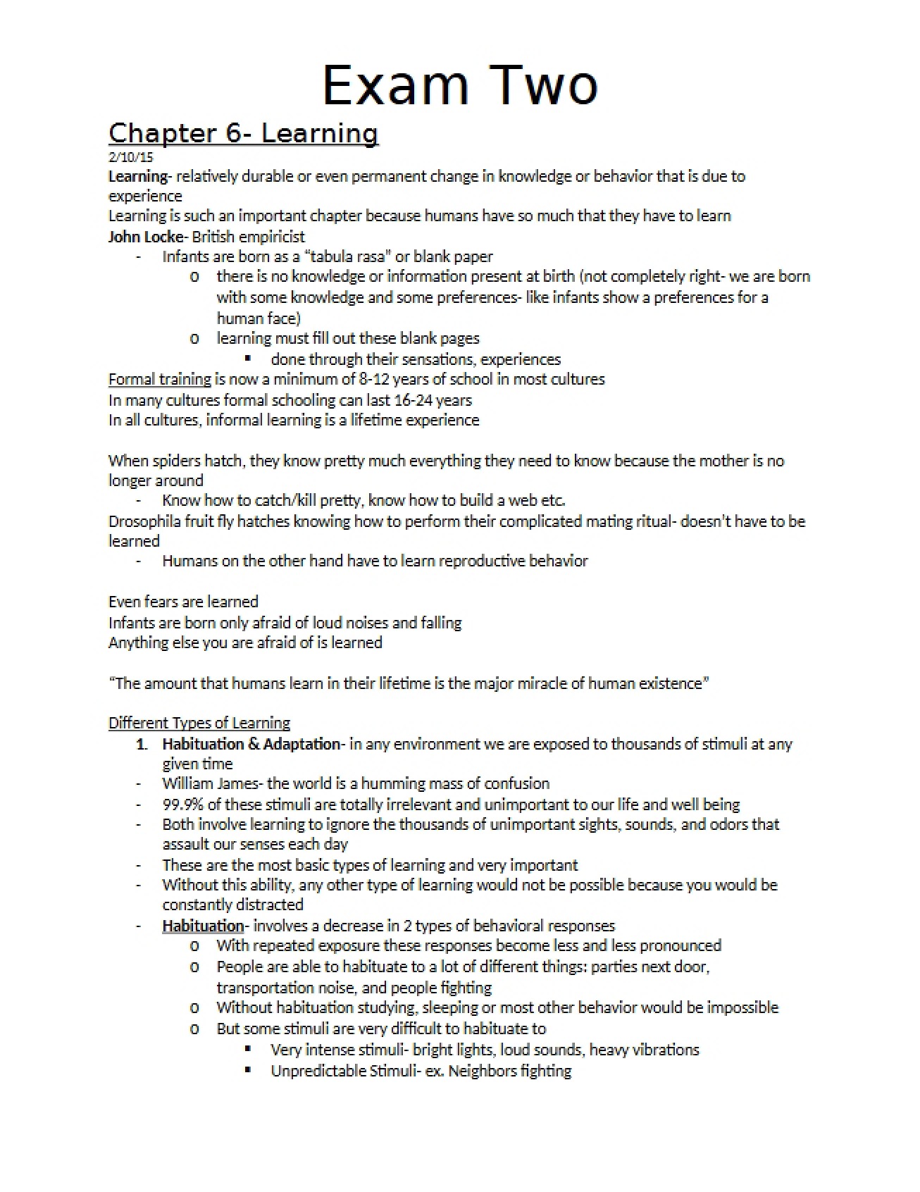 Chapter Six - Learning Concepts