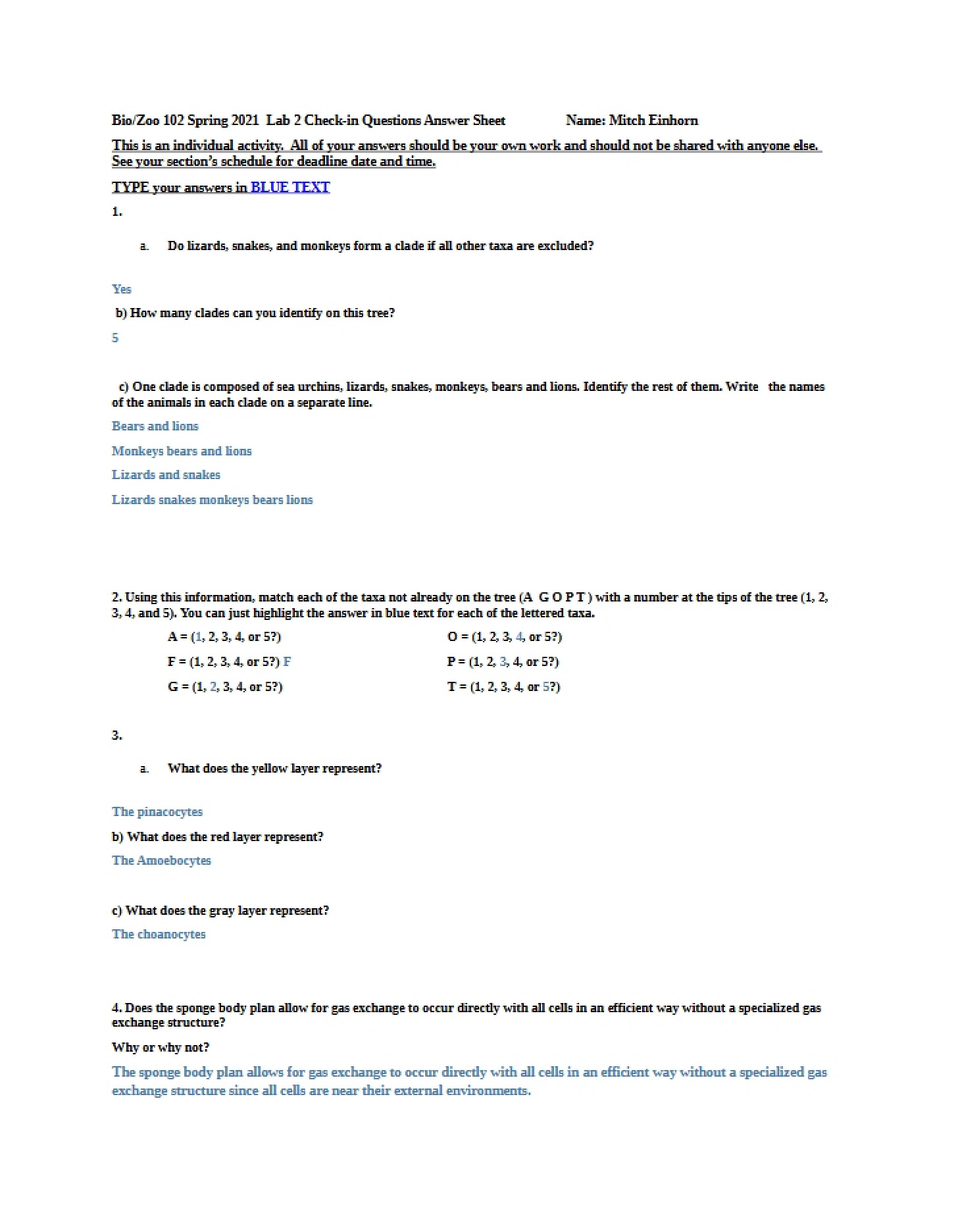 Answer Key for Lab 2