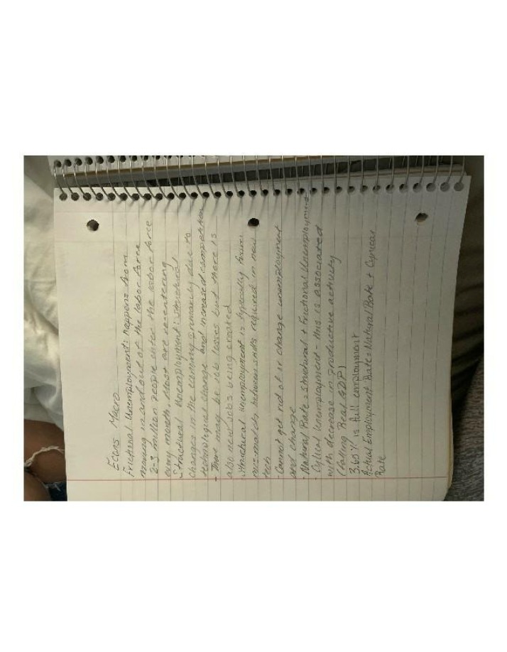 Notes on Unemployment