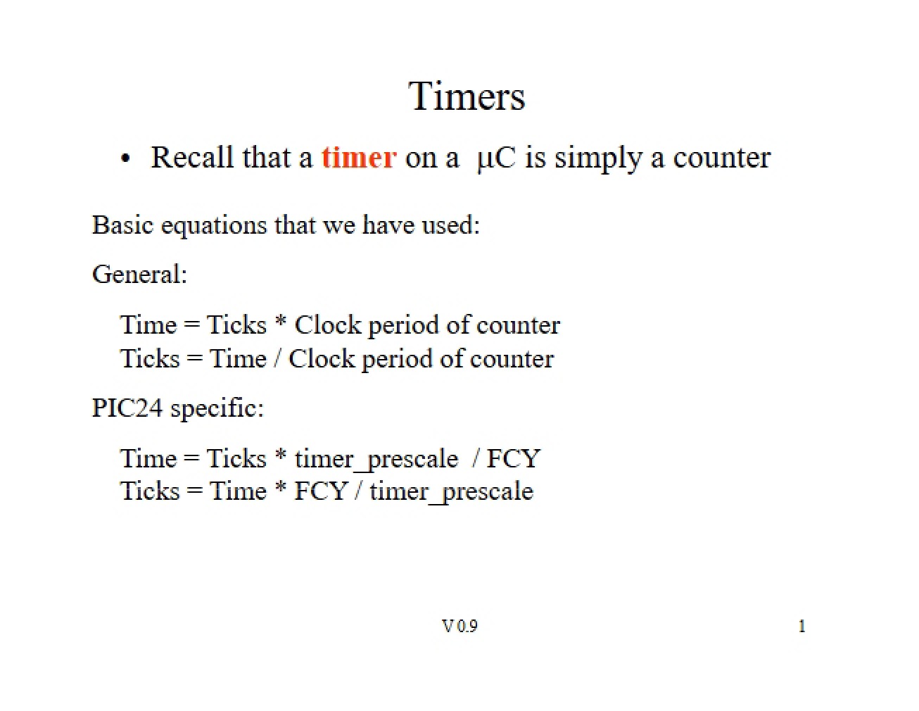 Timer Functions