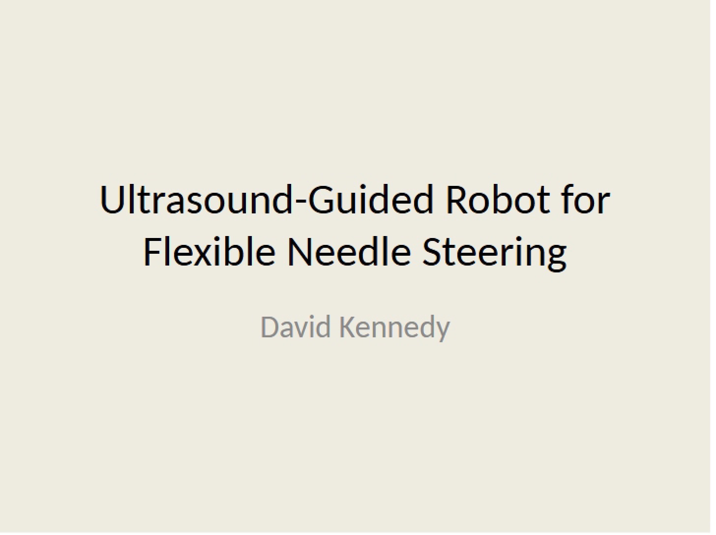 Flexible Needle Steering via Ultrasound Guided Robot