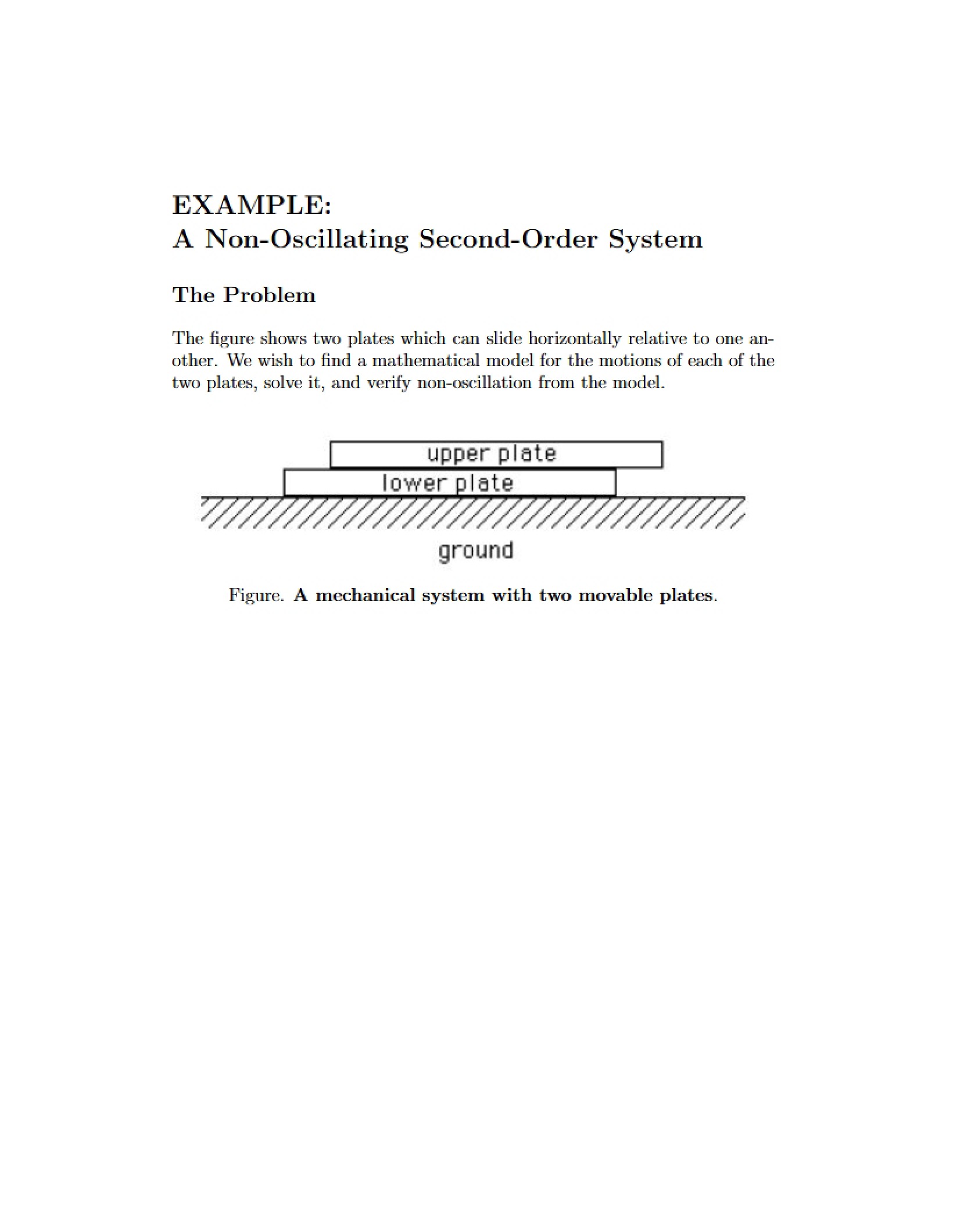 Second Order Systems without Oscillation