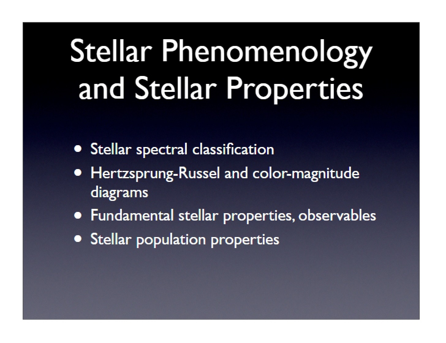 Properties and Phenomenology of Stars