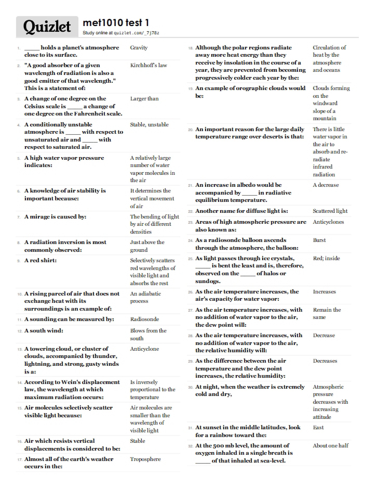 Examination 1