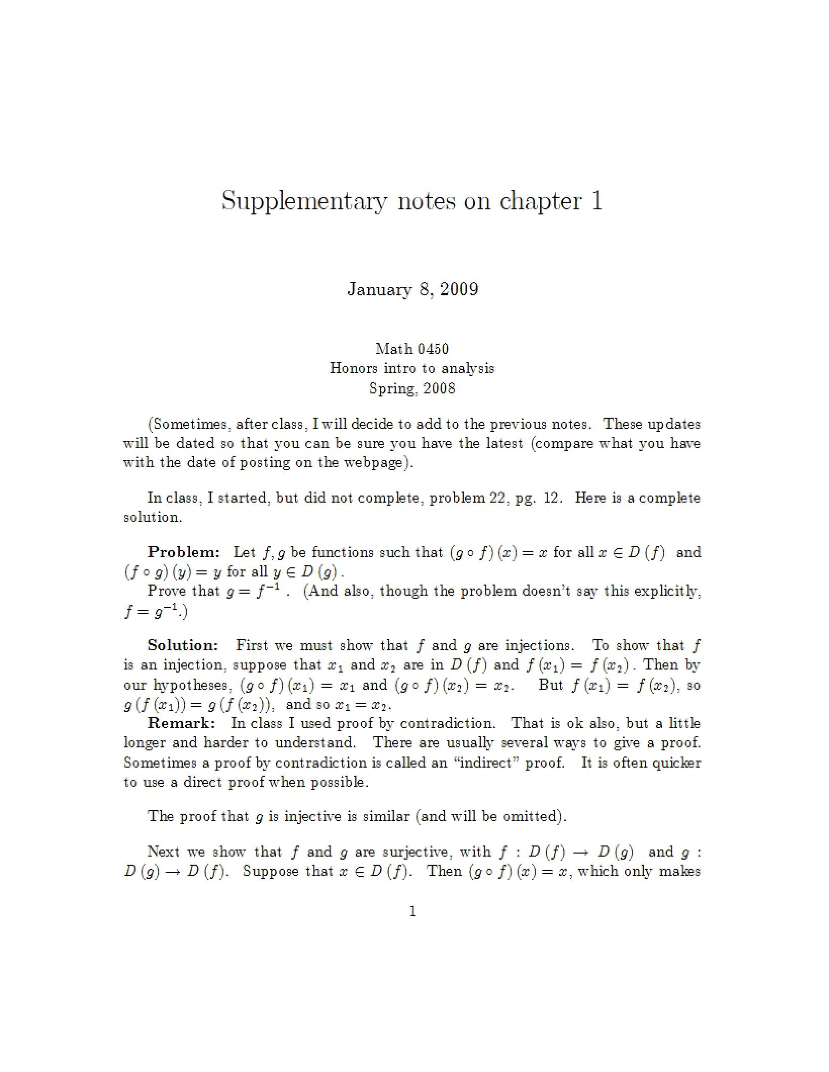 Notes (Supplementary)