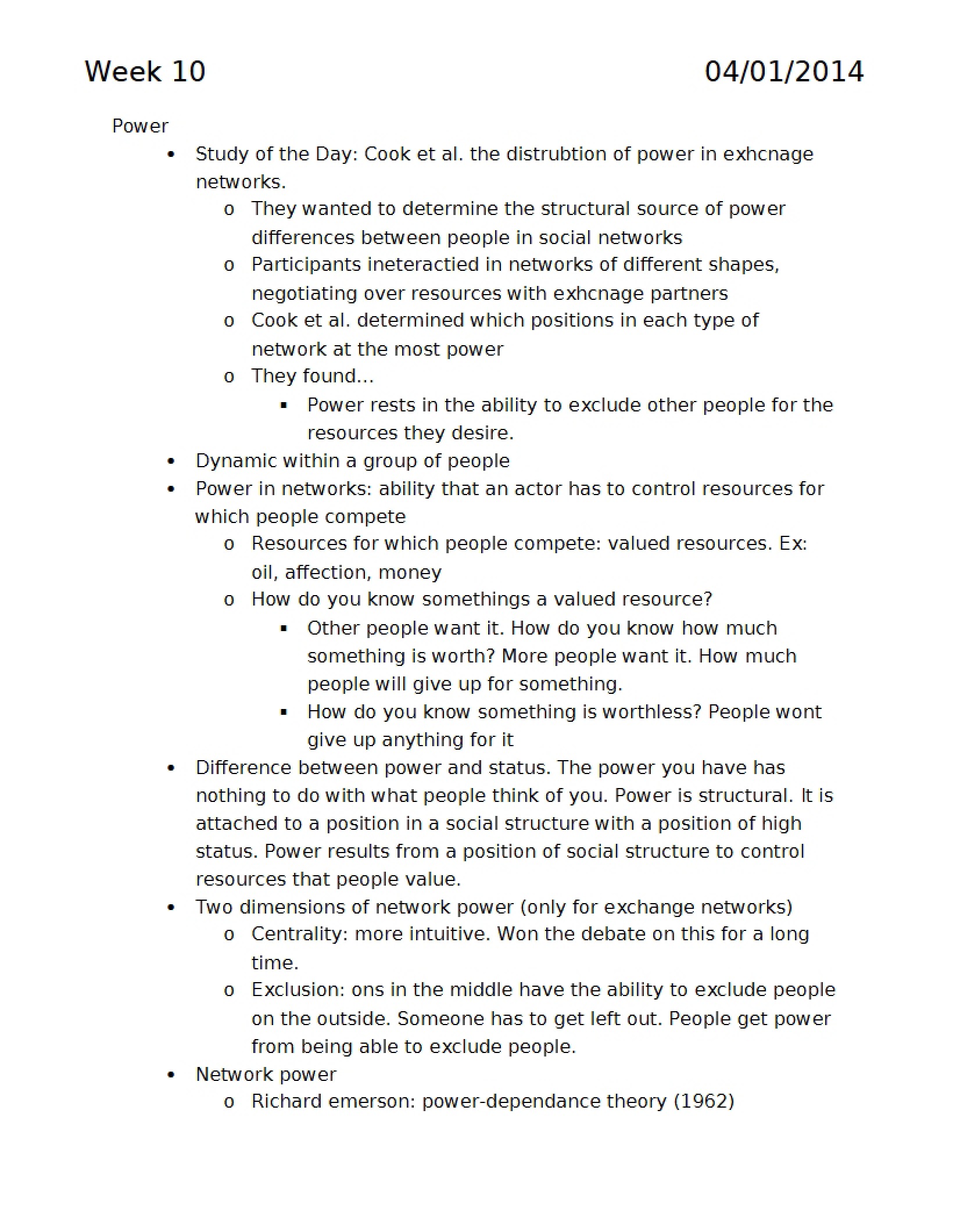 General Lecture Notes