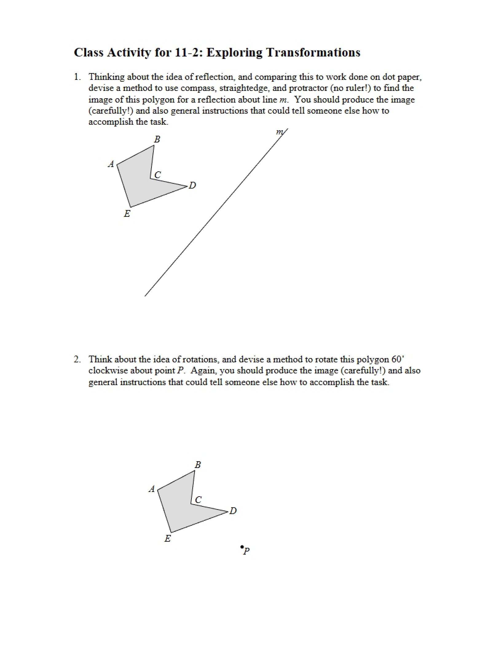 Transformations Exploration