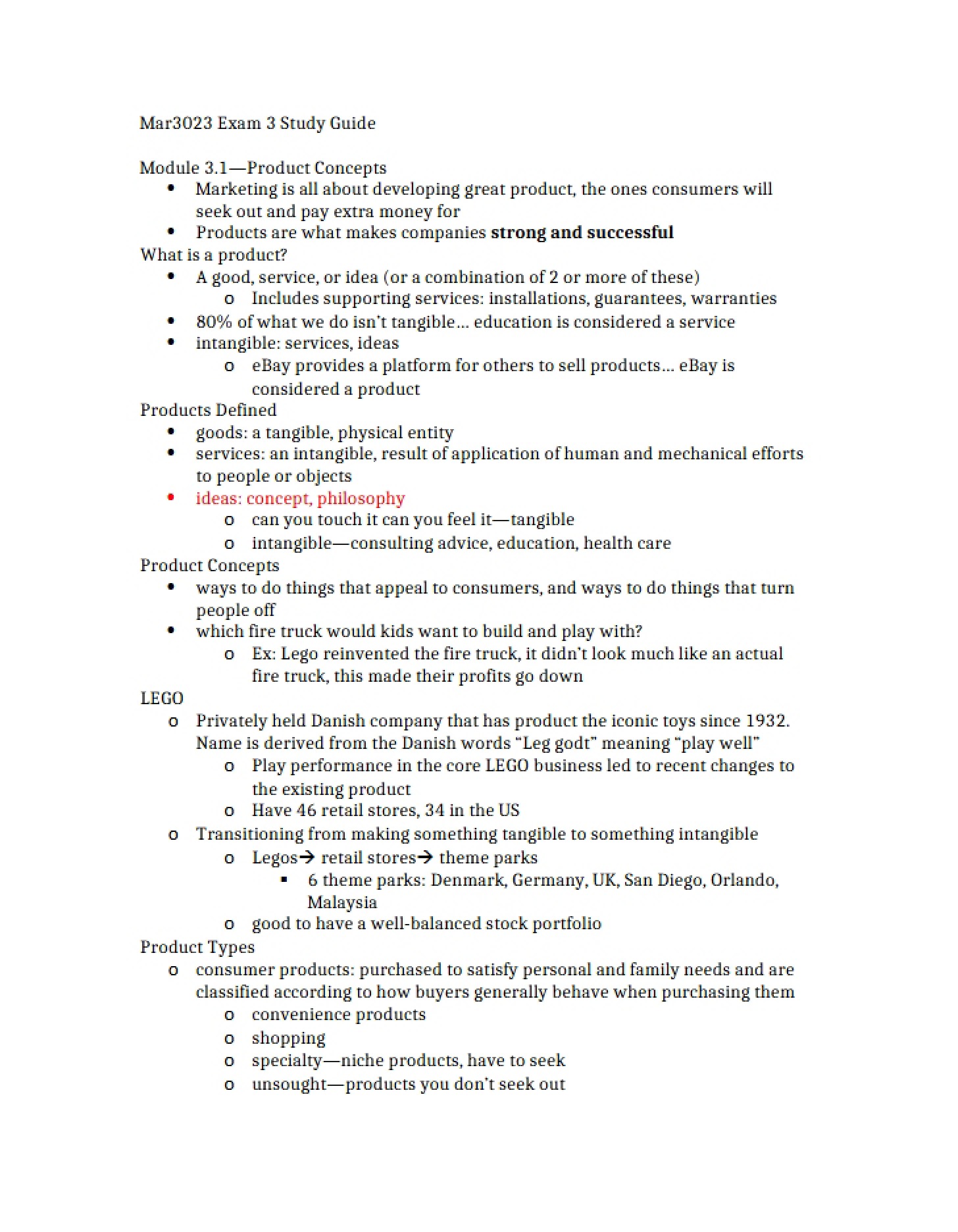 Product Concept Analysis