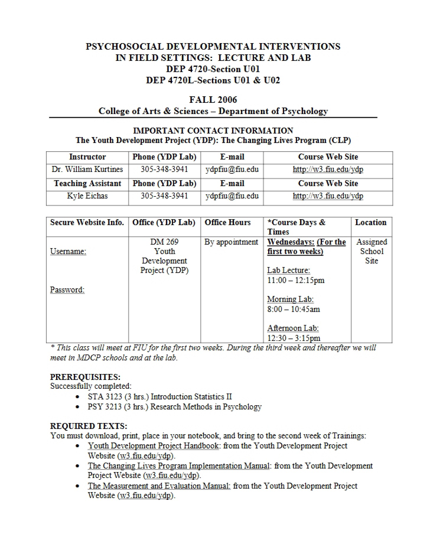 Syllabus Protocol