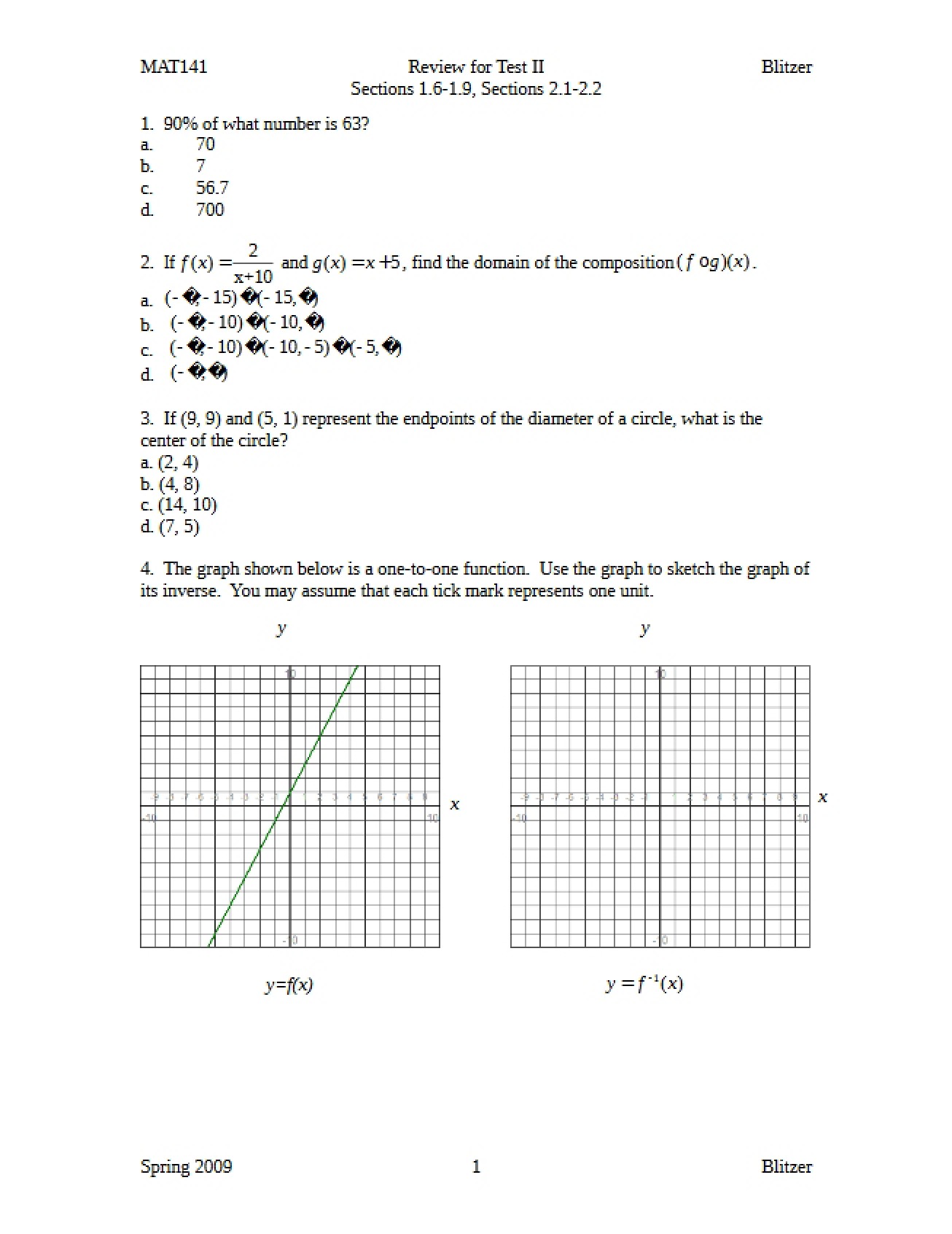 Second Test Review Guide