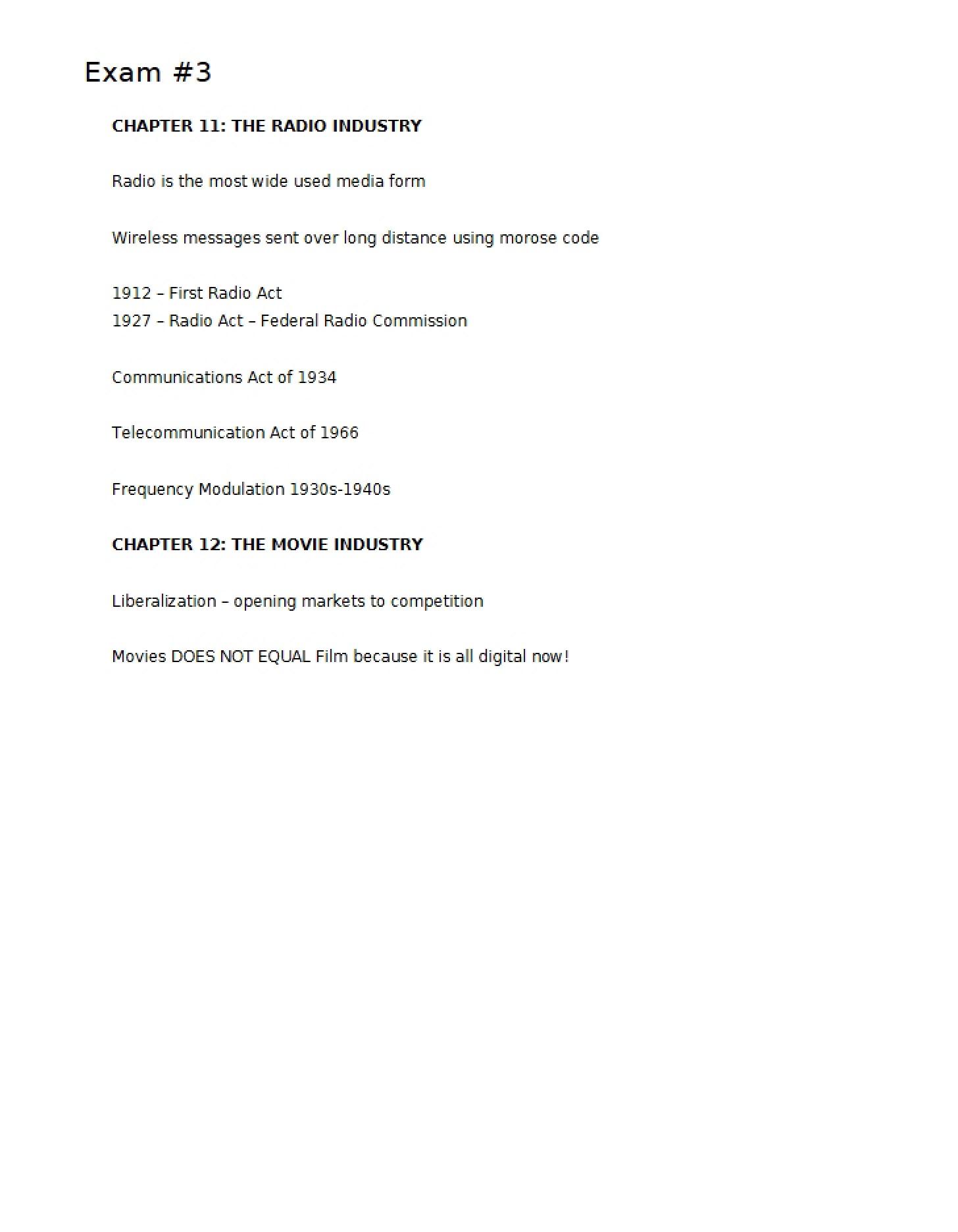 Third Examination