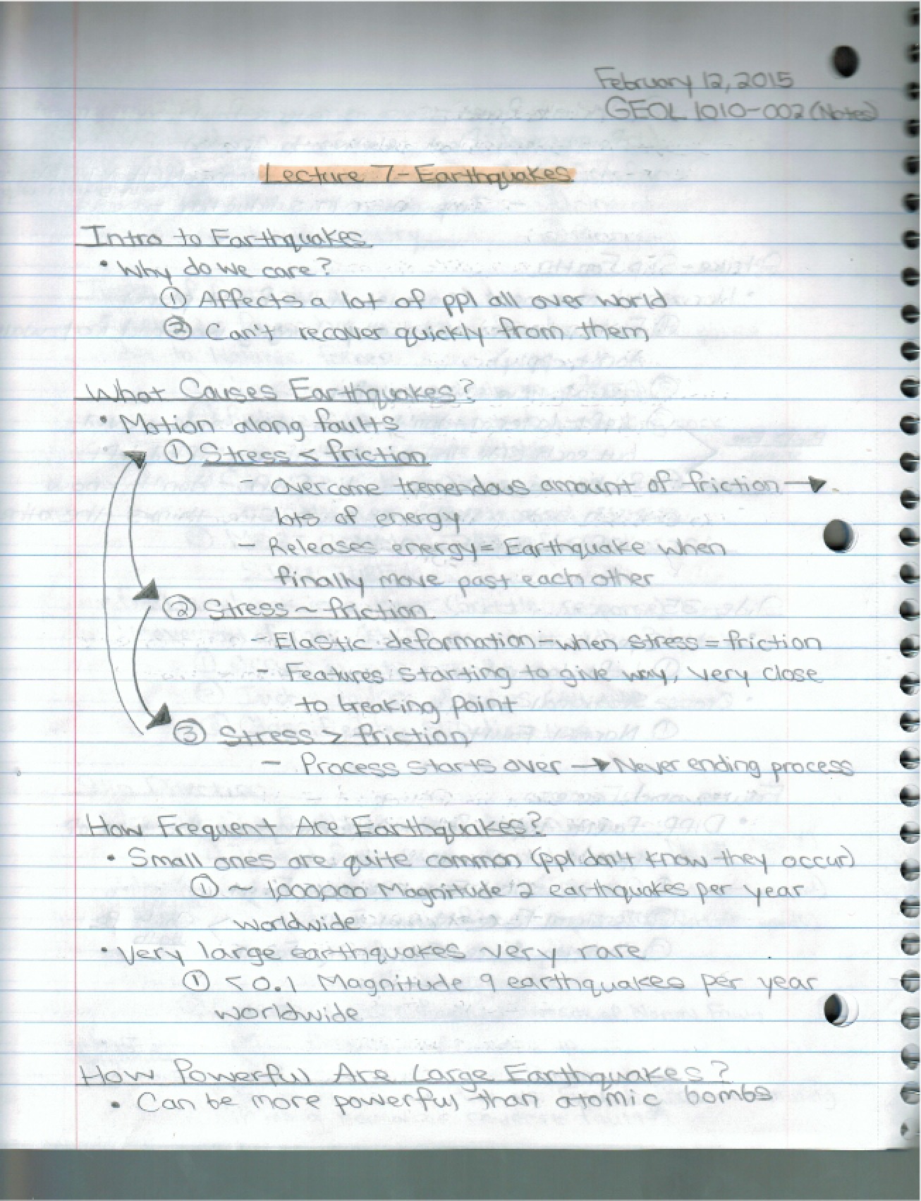 Physical Geology Notes Part One