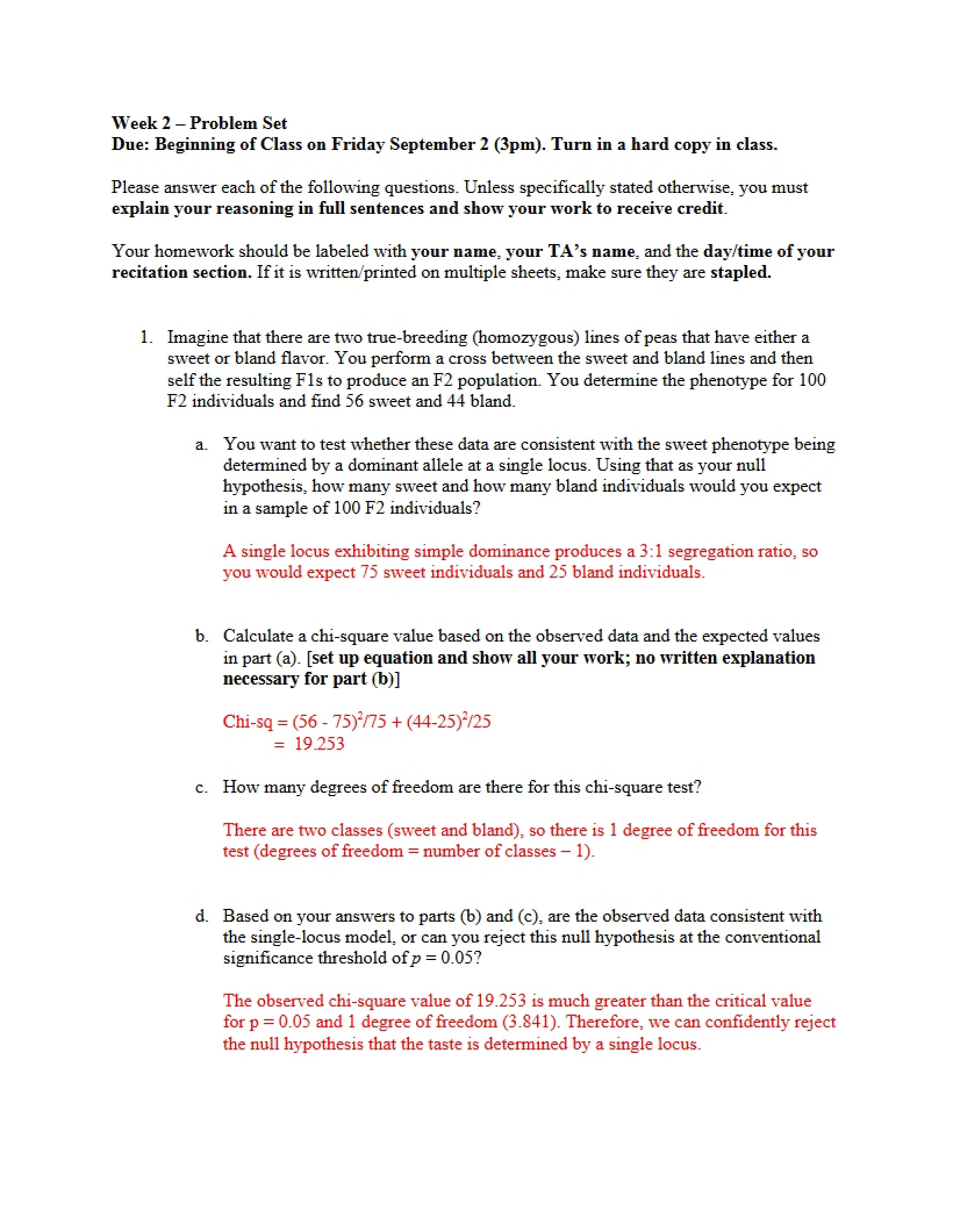 Answers to Problem Set Week 2