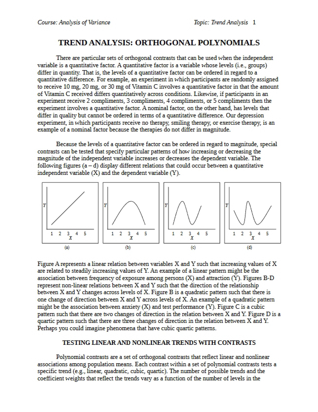 Analysis of Trends