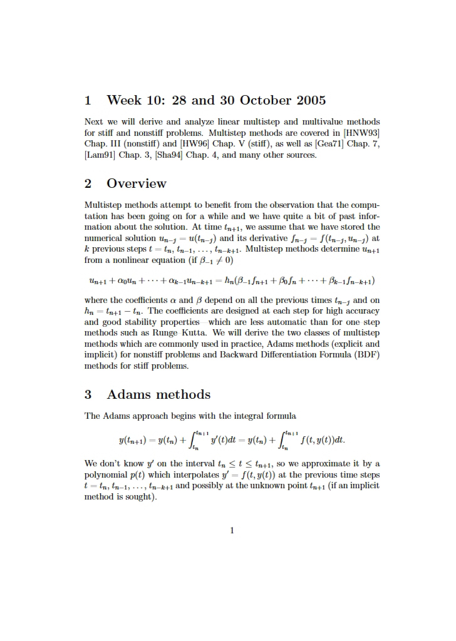 Class Notes