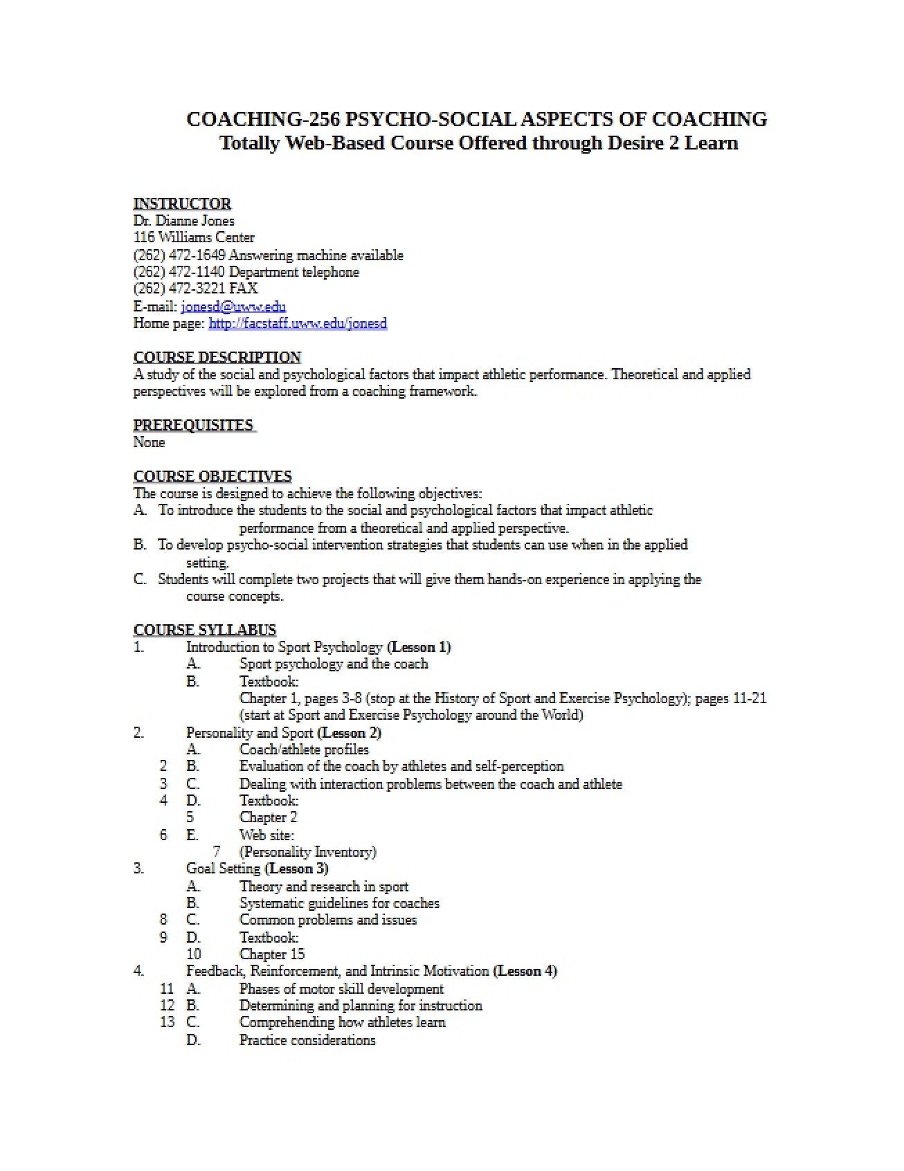 Course Outline