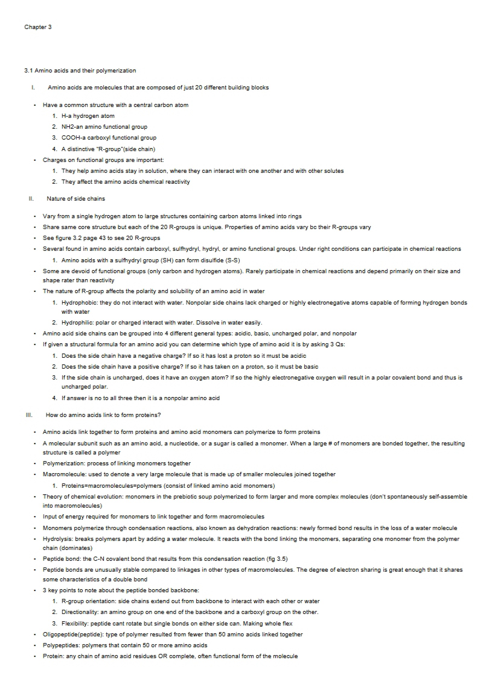 Biology Chapter 3