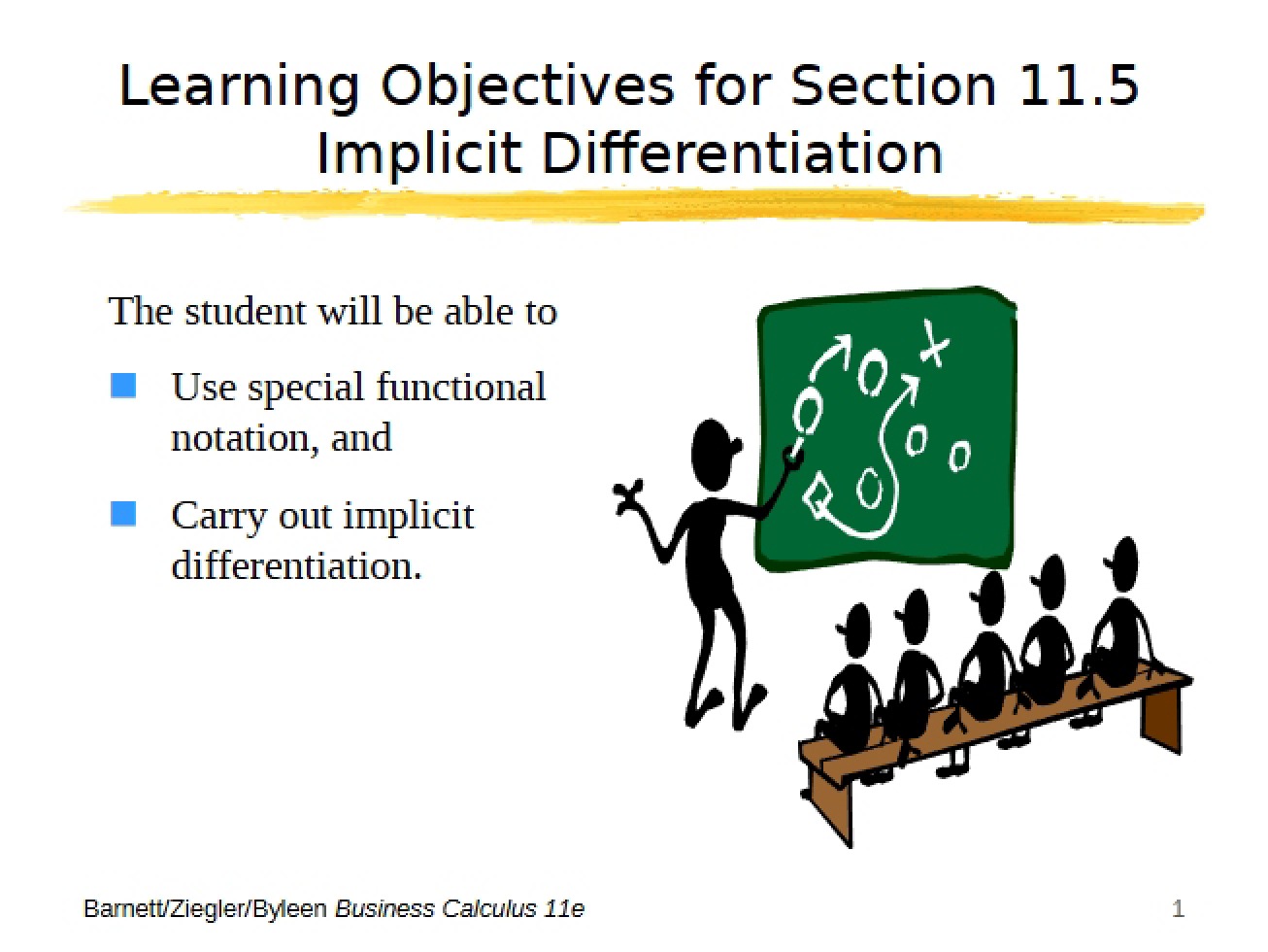 Implicit Differentiation (Section 11.5)