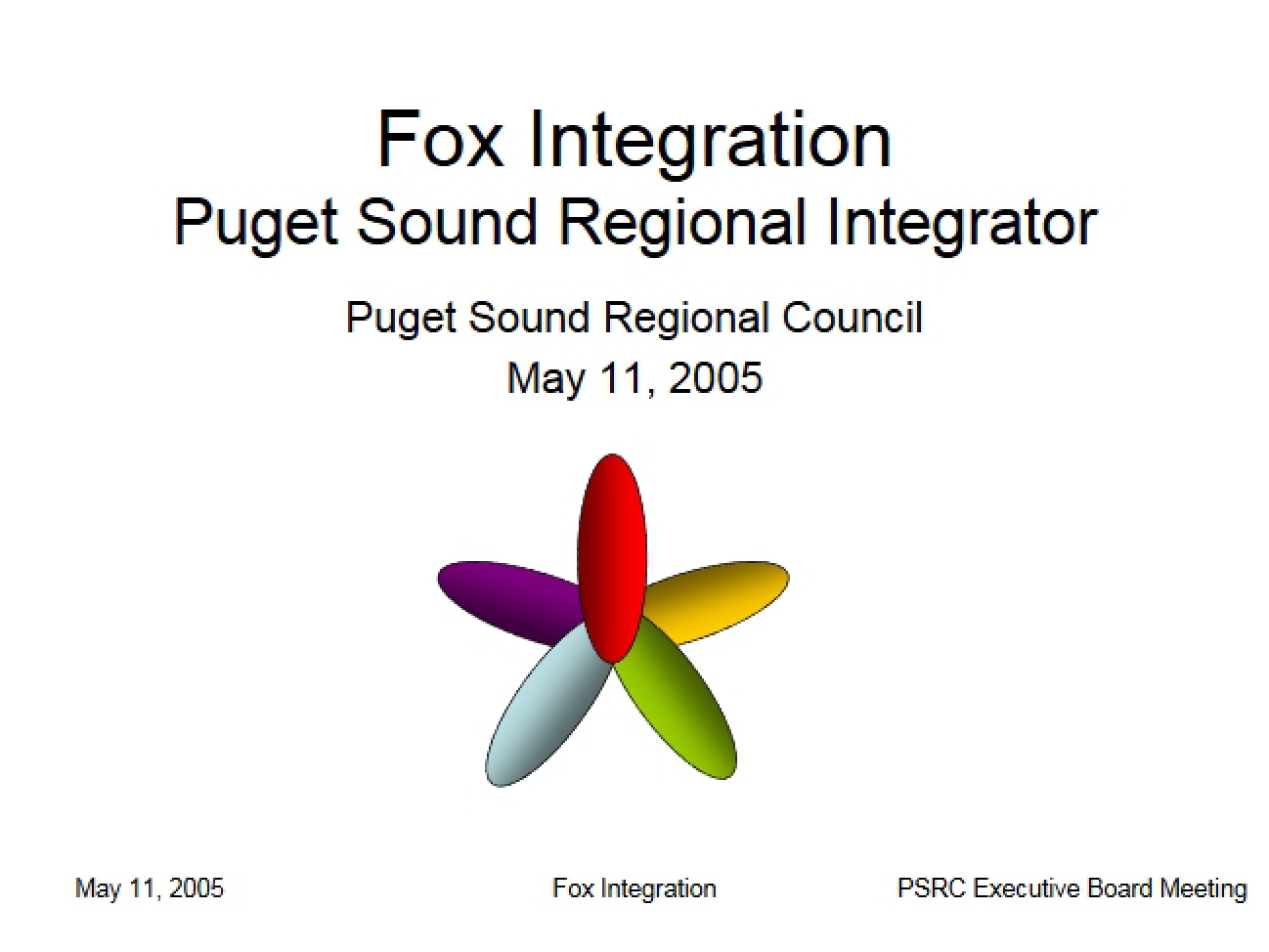 Puget Sound Regional Integrator: Fox Integration