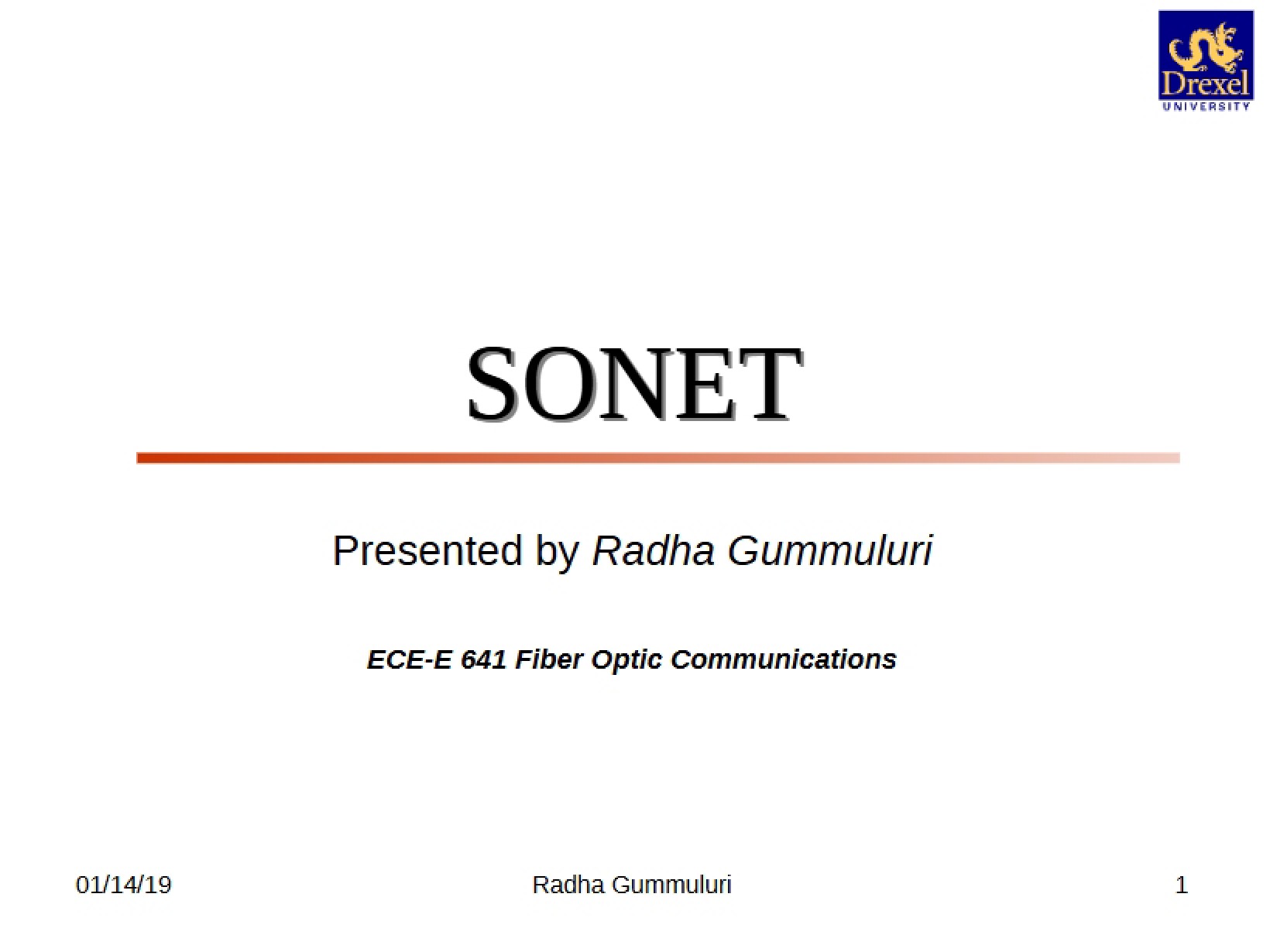 SONET Technology