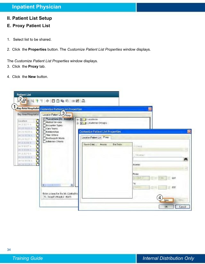 Proxy Patient List Setup for Inpatient Physicians