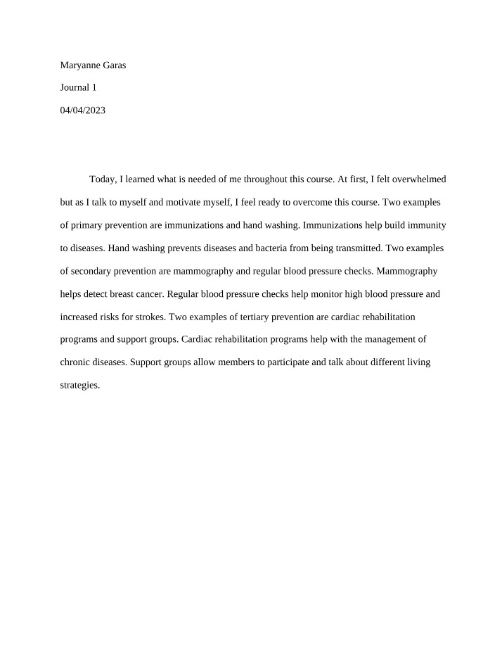 Capstone Journal Entry 1