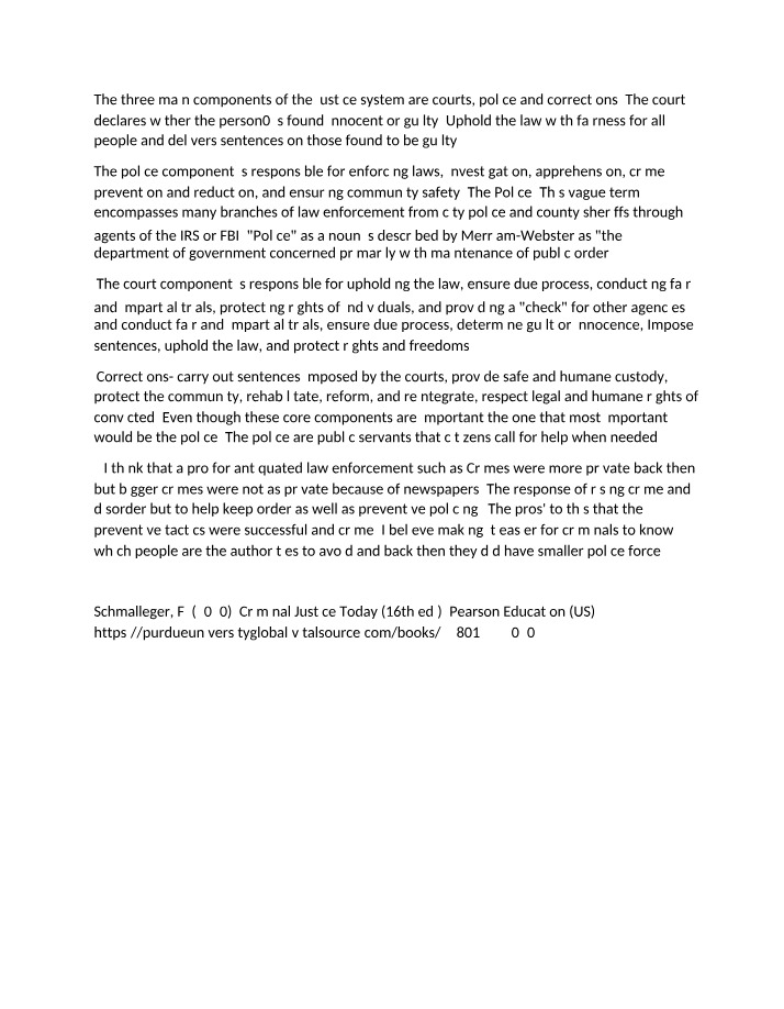 Criminal Justice Class Notes (CJ49000)