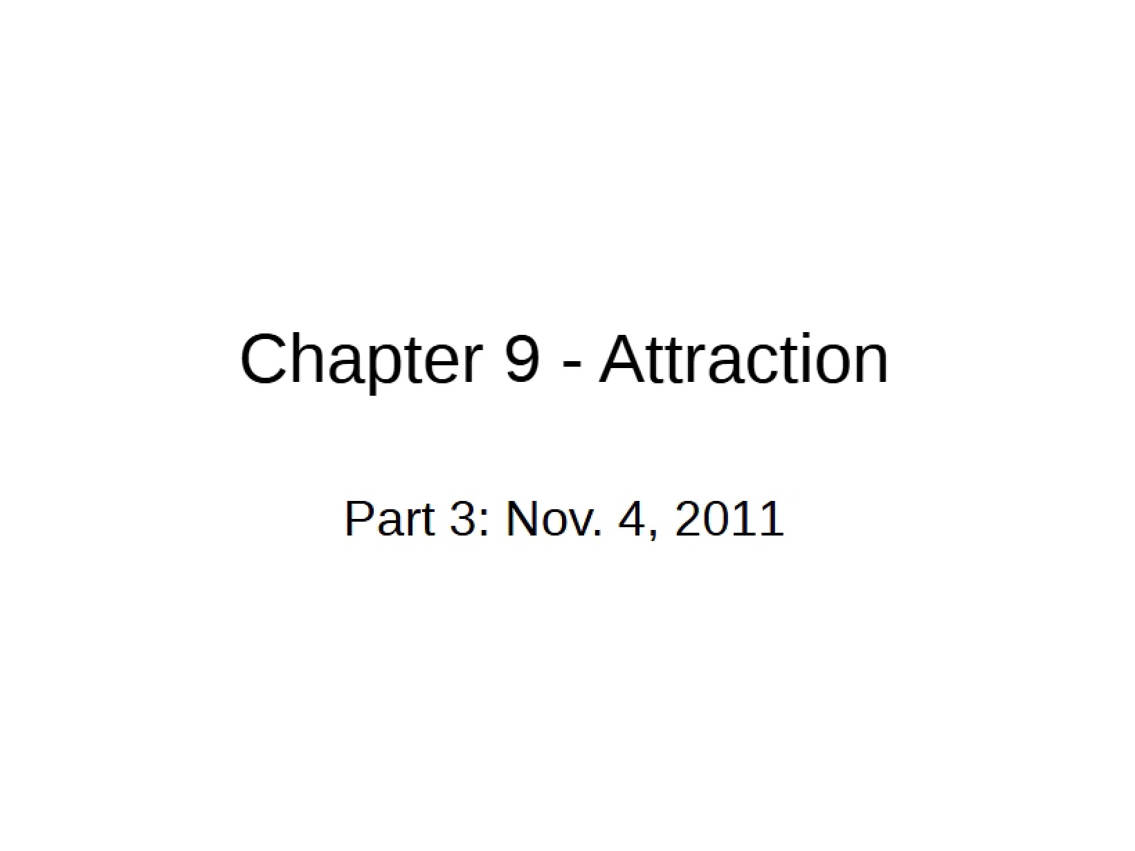 Interpersonal Attraction