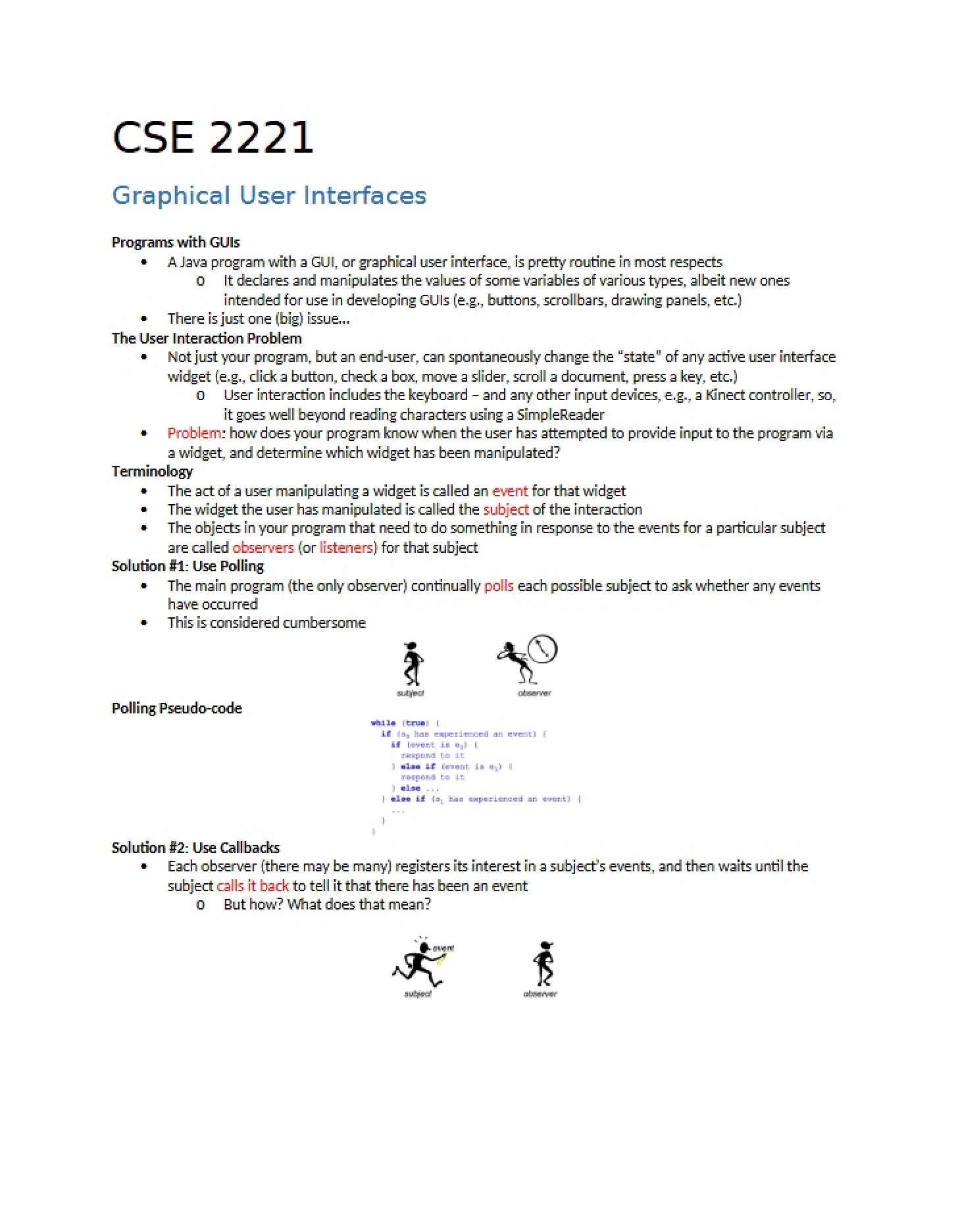 GUI (Graphical User Interfaces)