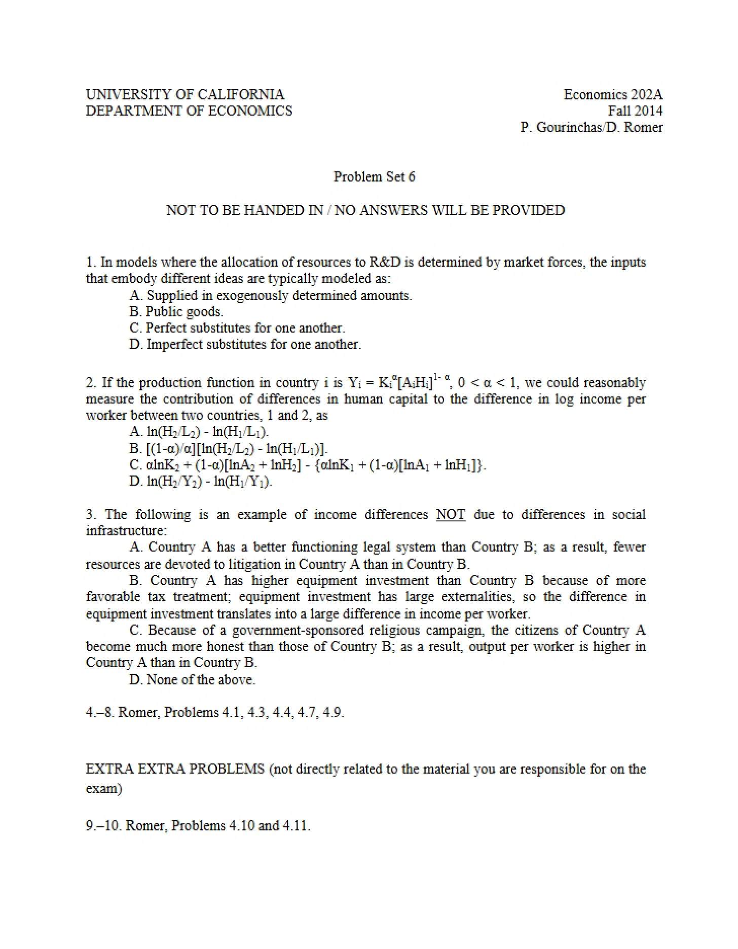 Homework Set 6