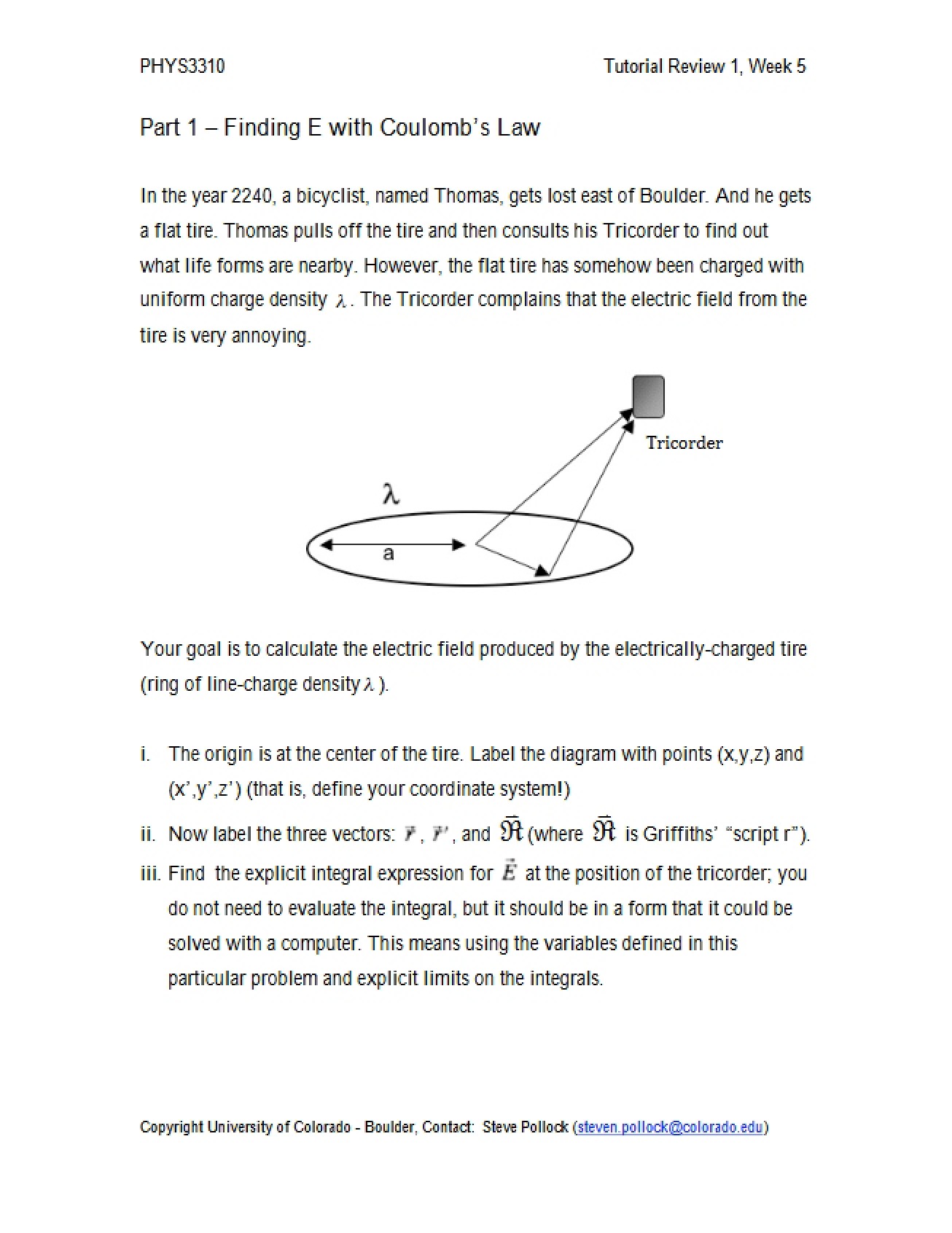Finding the Electric Field with Coulomb's Law