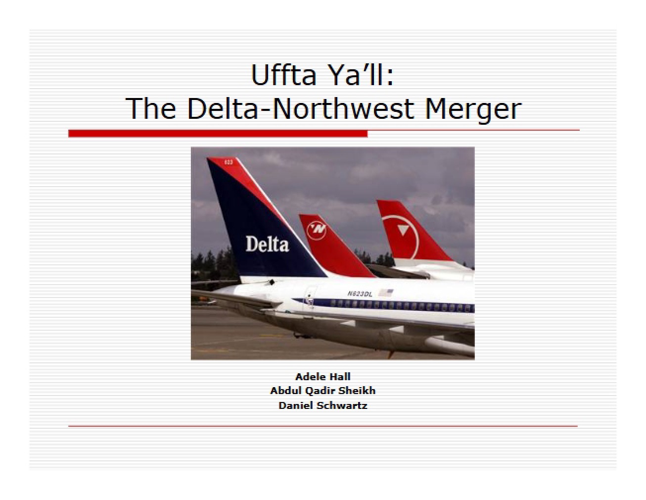 Merger of Northwest and Delta