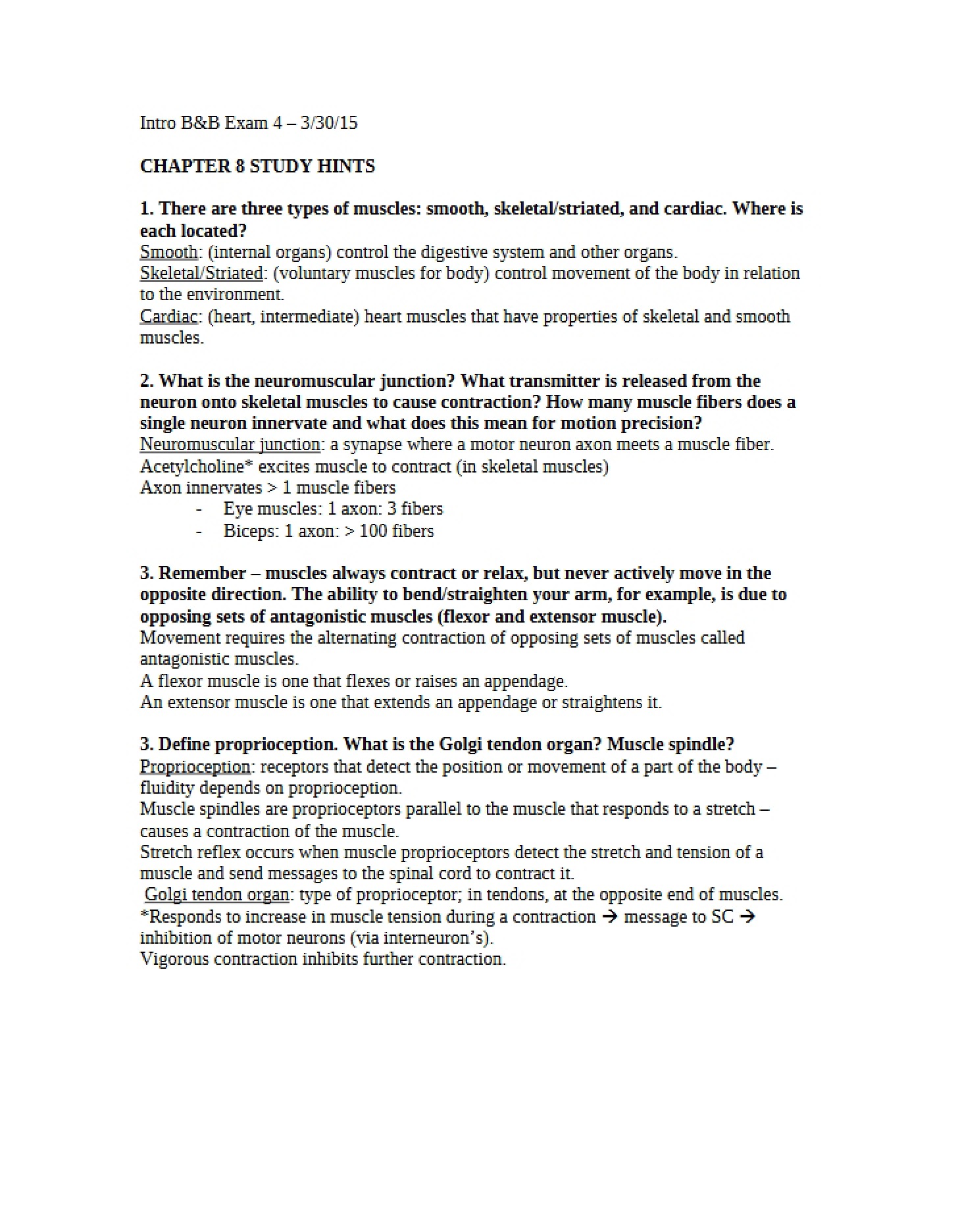 Exam Four
