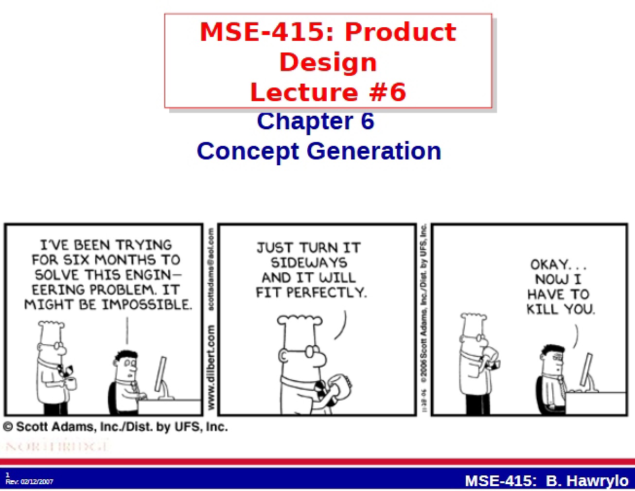 Generation of Design Concepts