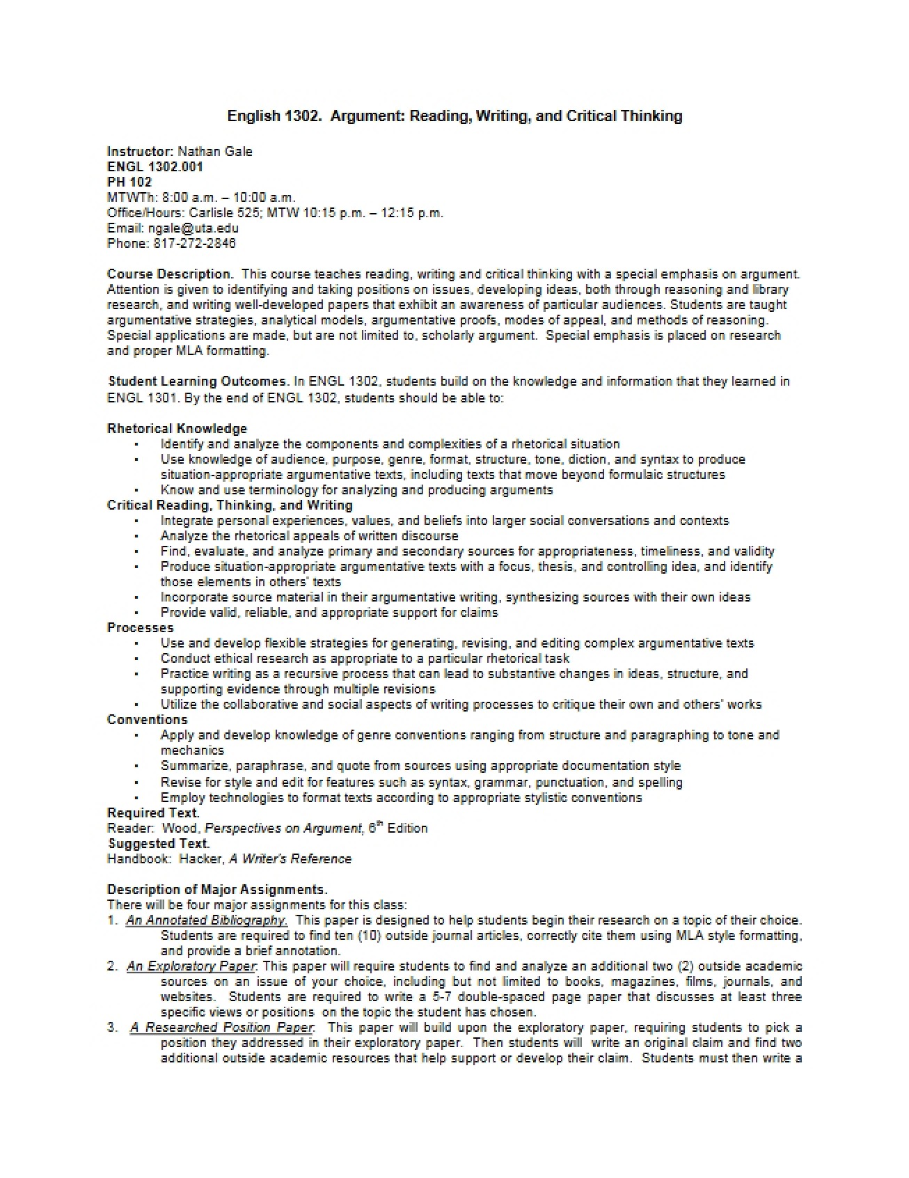 Course Syllabus