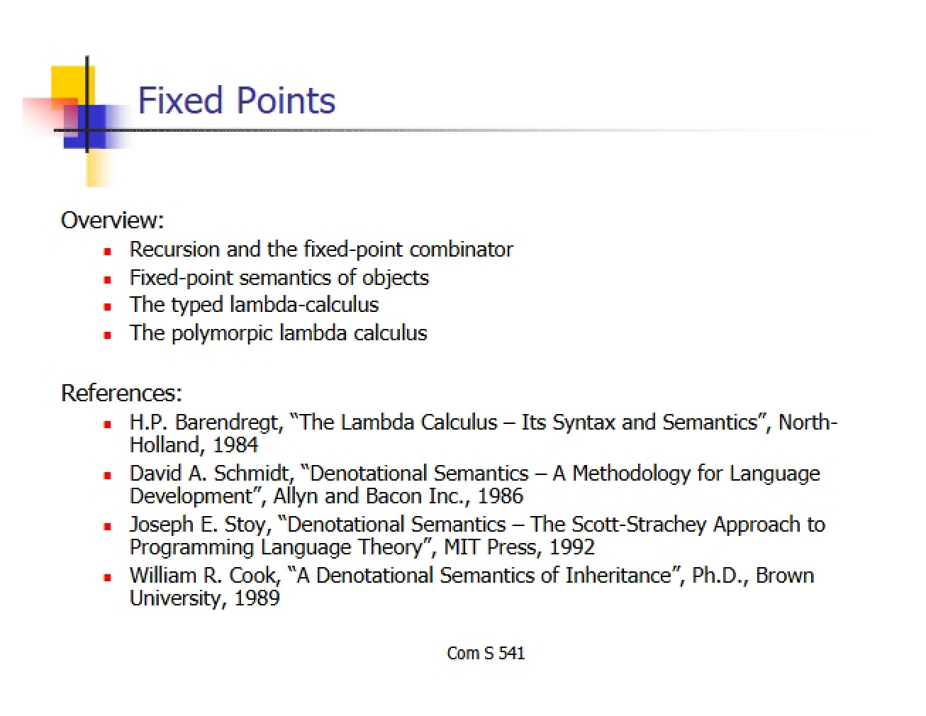 Understanding Fixed Points in Programming Languages