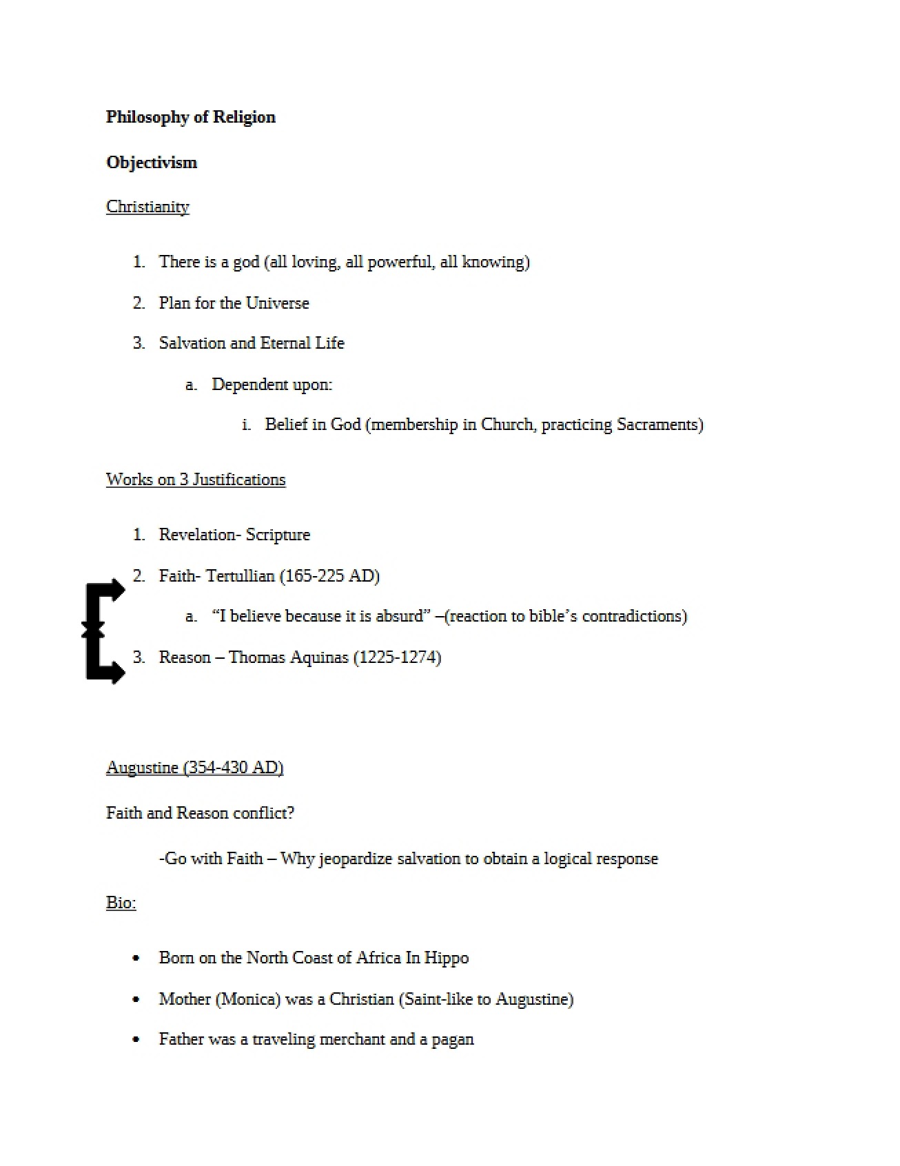 Study Questions Religion and Philosophy
