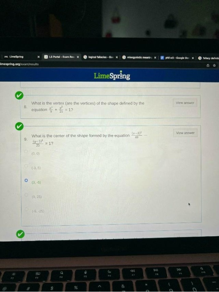 MATH110 Week 8 - Question 9