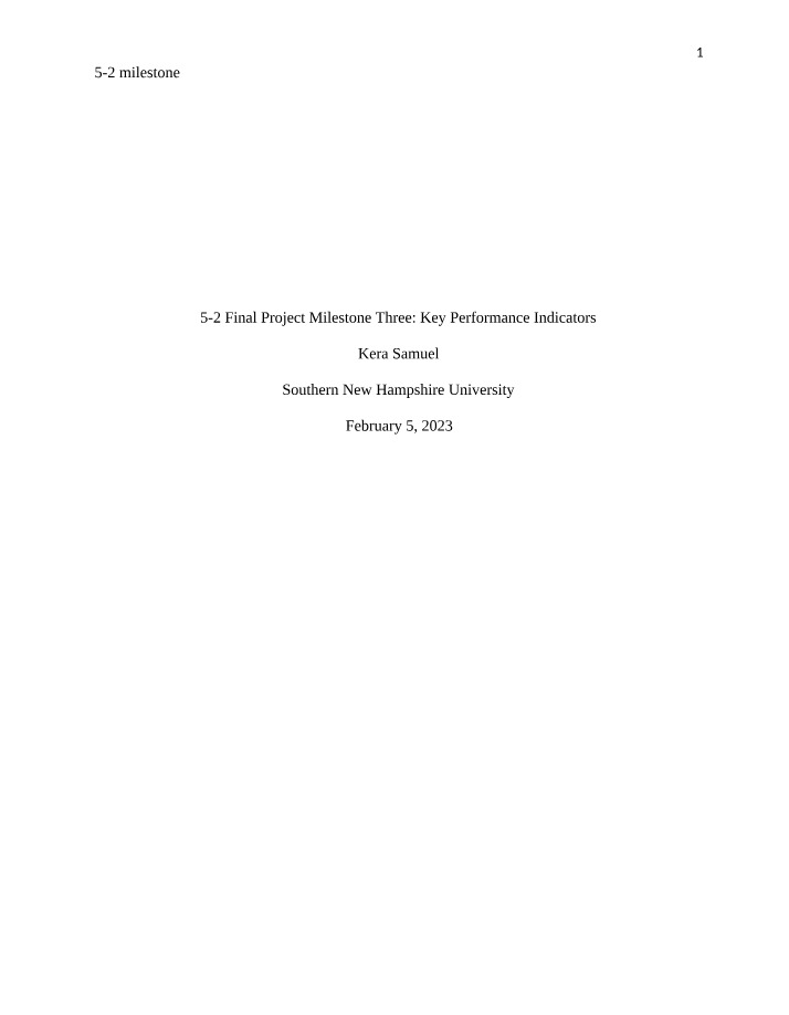 Project Milestone 5-2