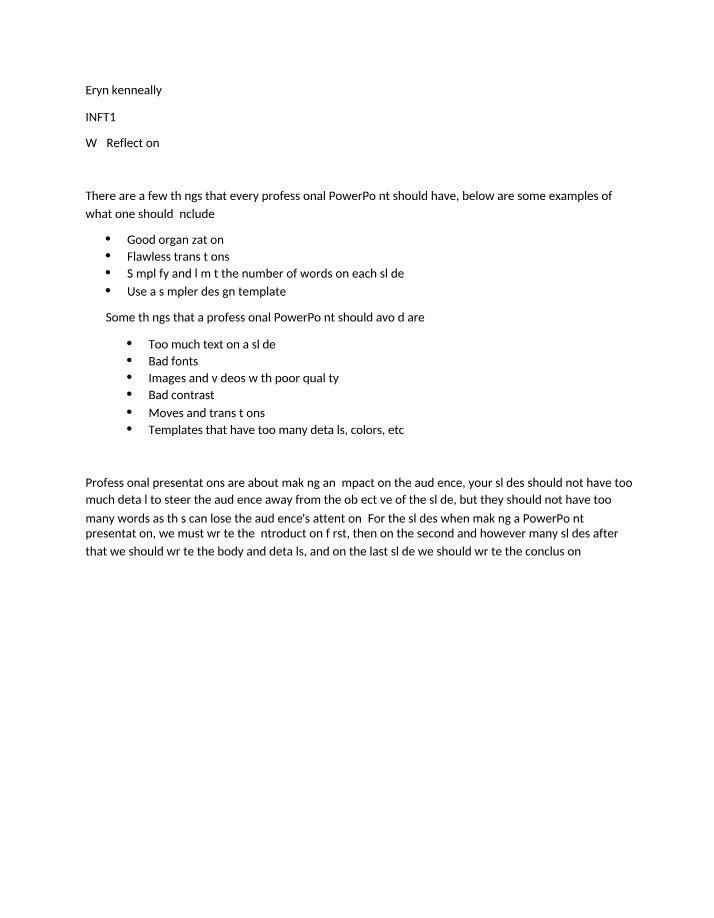 Week 7 Reflection