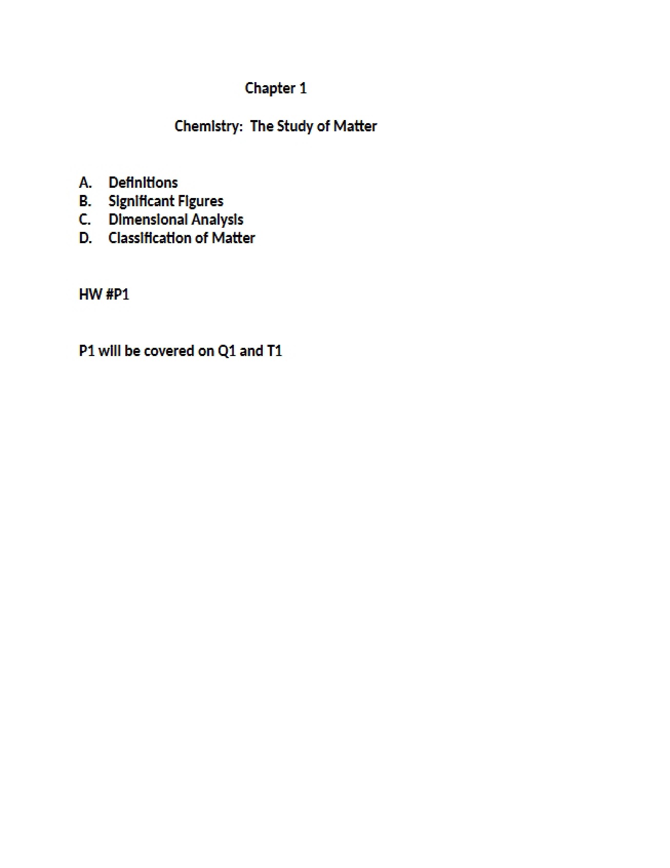 Chemistry Chapter 01