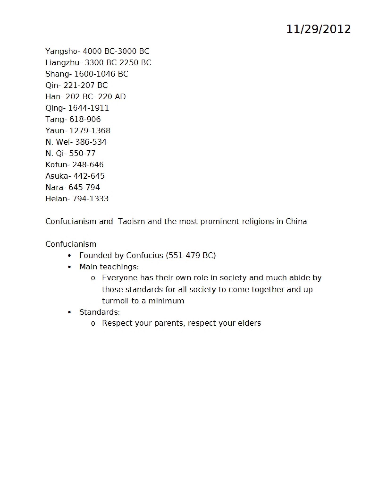 Asian Society Confucianism